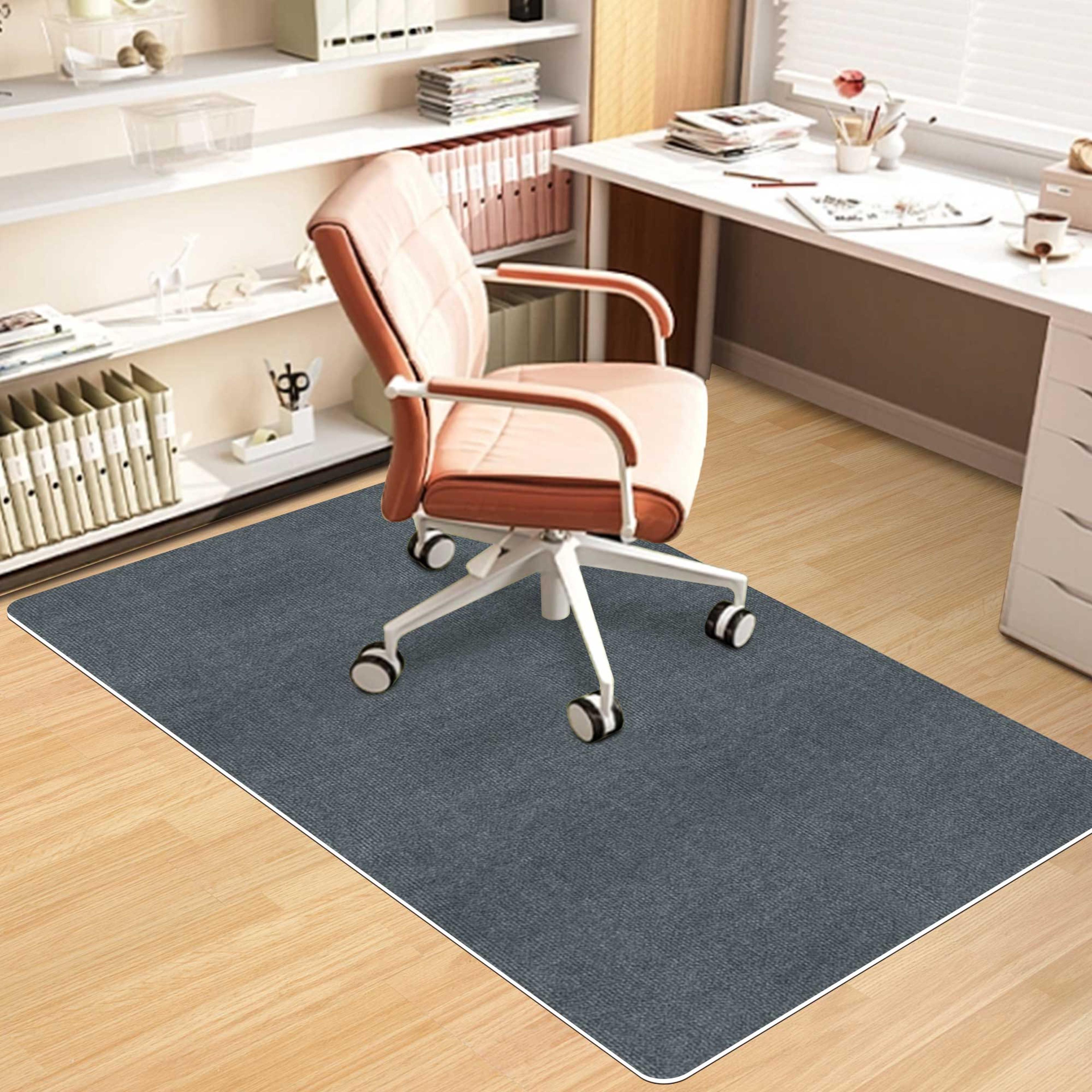 keilymat 90x120cm chair mat for hardwood floors, office rolling chairs, and gaming desks – transparent acrylic mat