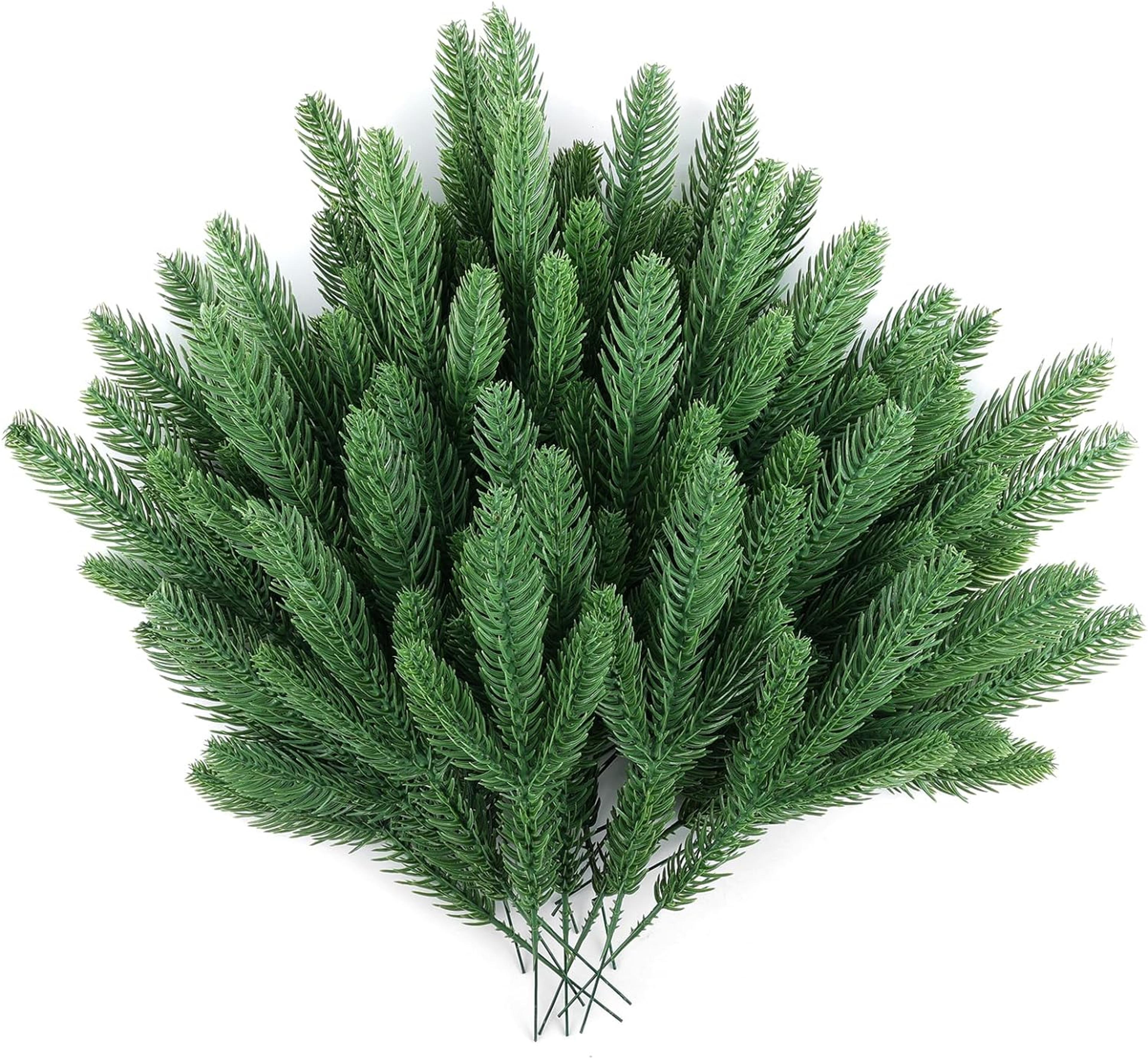 artificial pine branches for garland, wreath & holiday decor