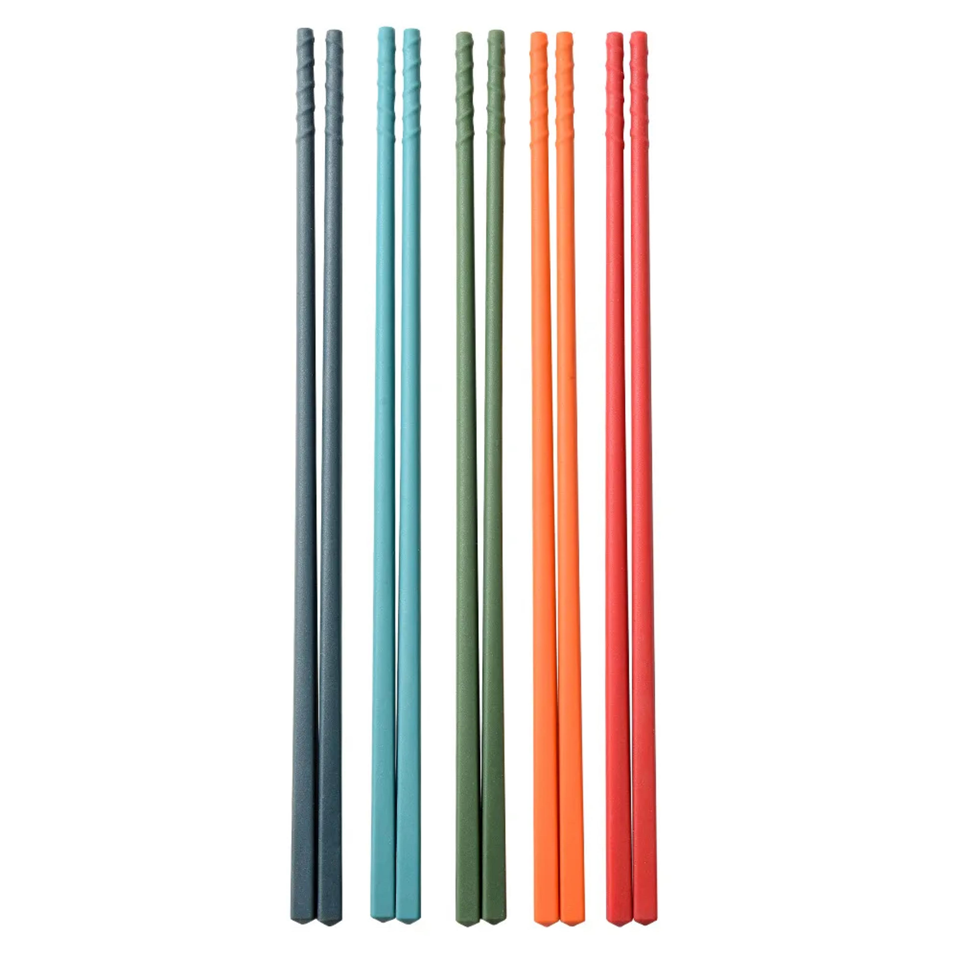 pairs silicone chopsticks set – non-slip japanese chopsticks for noodles, sushi, and food – kitchen dinnerware gift