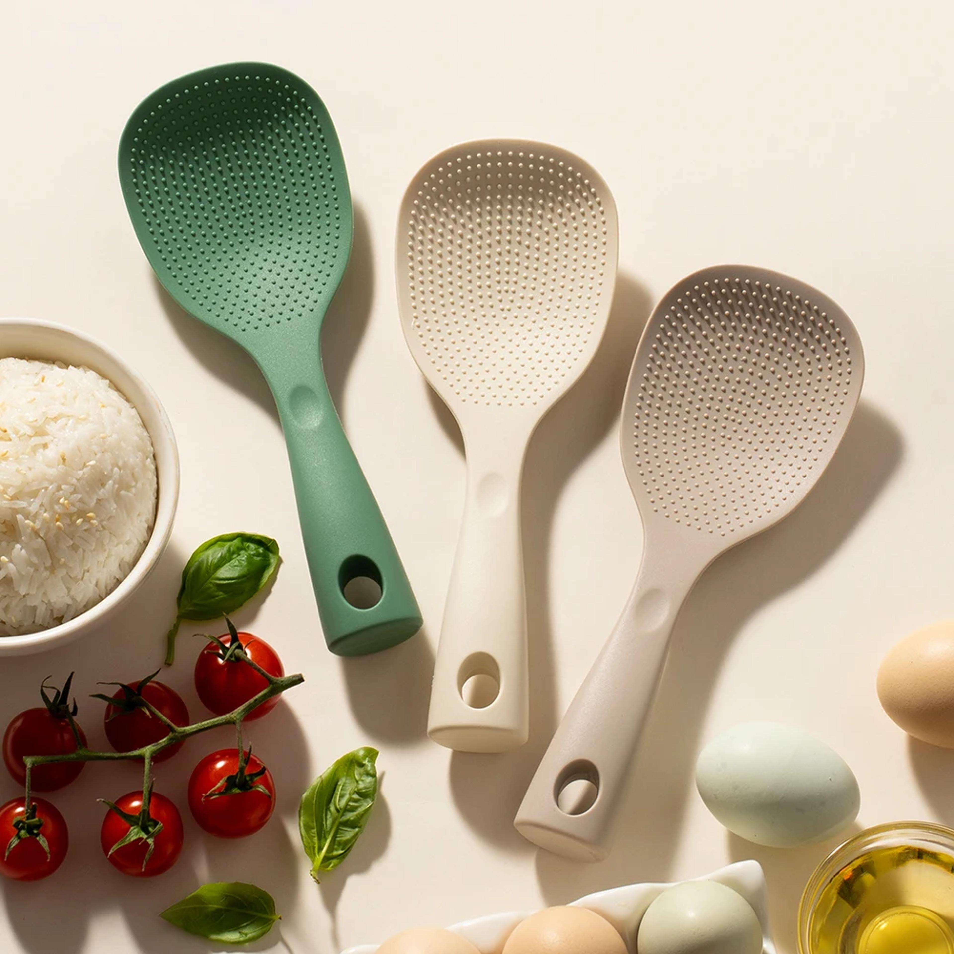 standing silicone spoon – non-stick, high-temperature resistant cooking spoon for anti-scalding and kitchen use