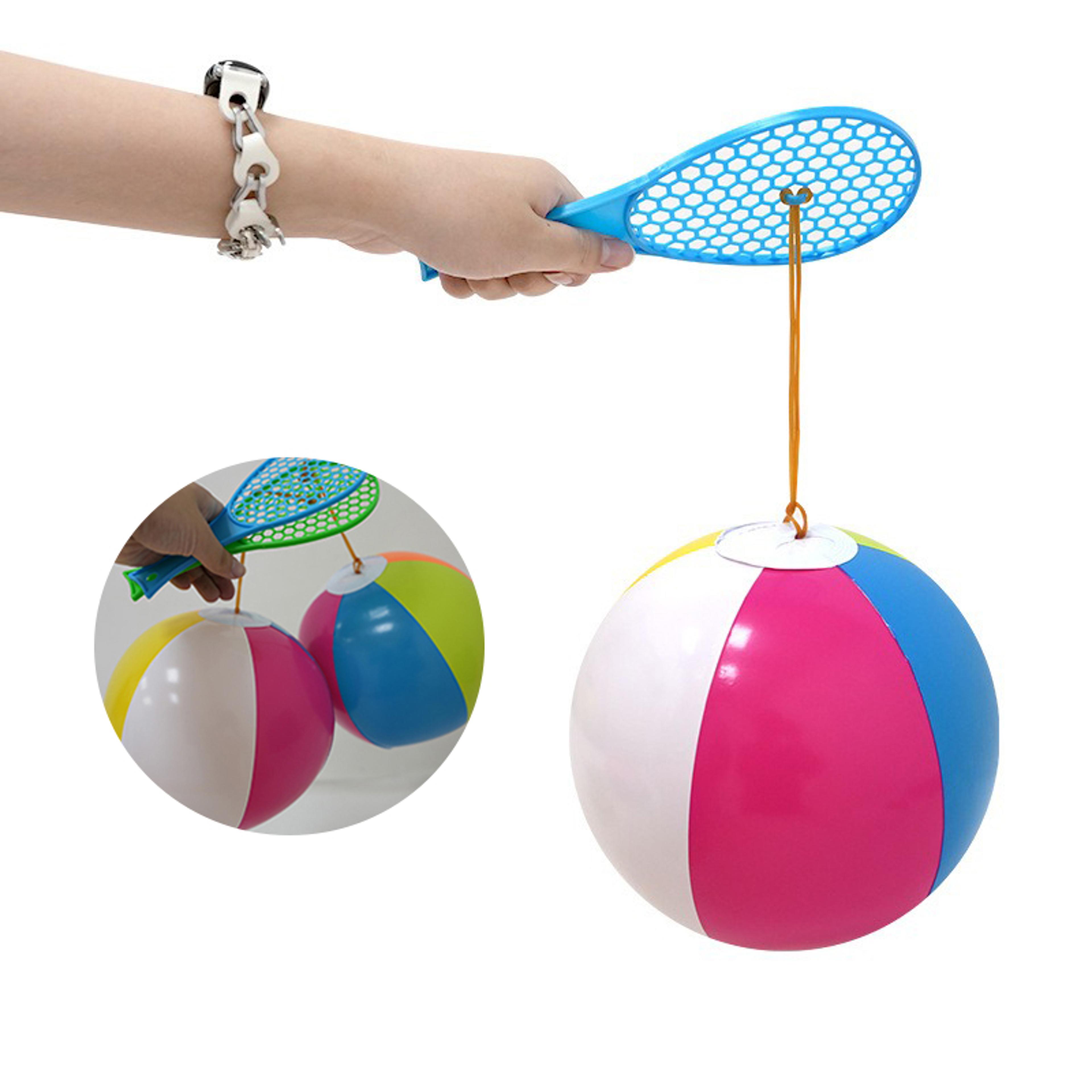 interactive bouncing ball toy set – fun stress relief for kids, colorful inflatable balloons for outdoor play