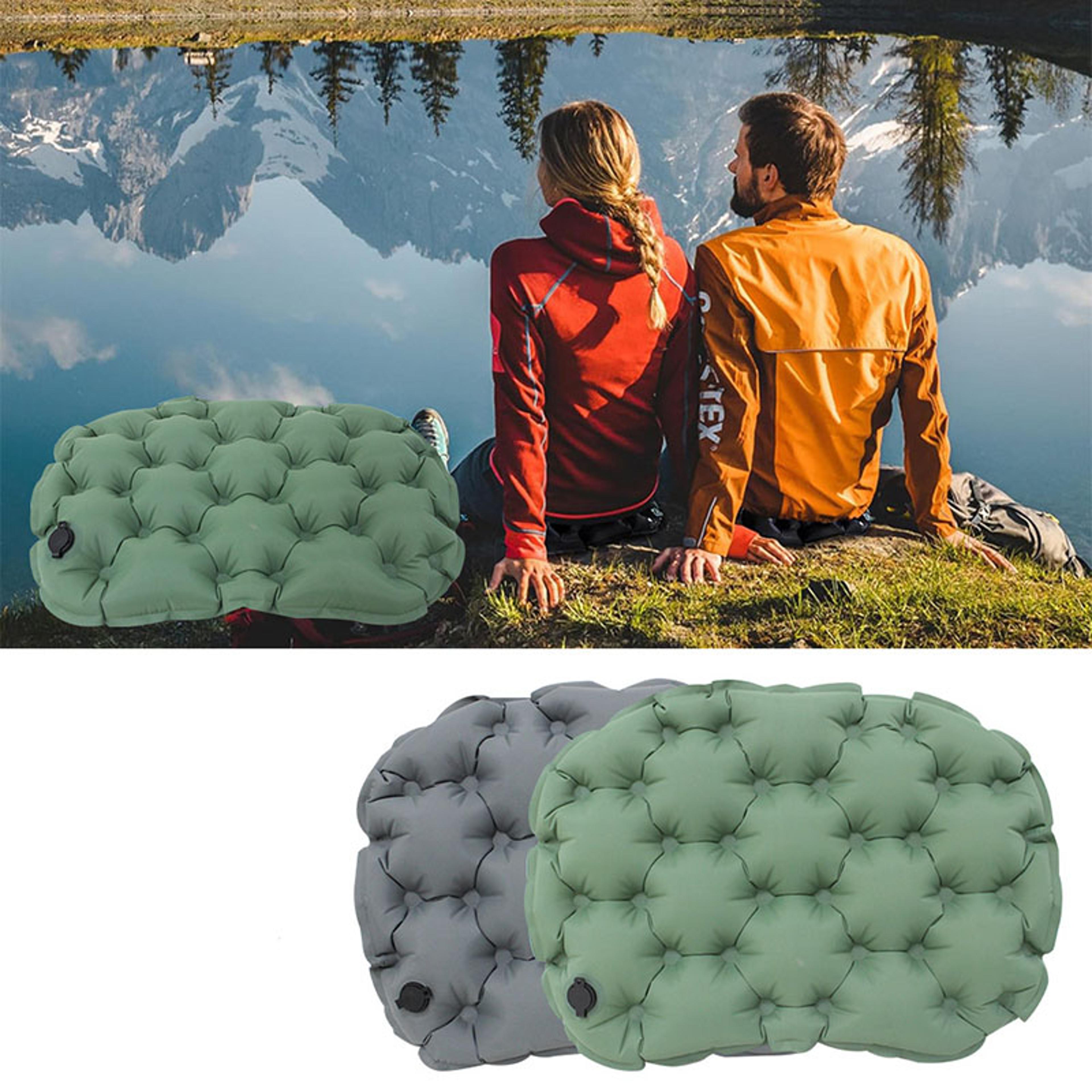 portable inflatable seat cushion – perfect for outdoor travel & camping, foldable moisture-proof pad for home & office