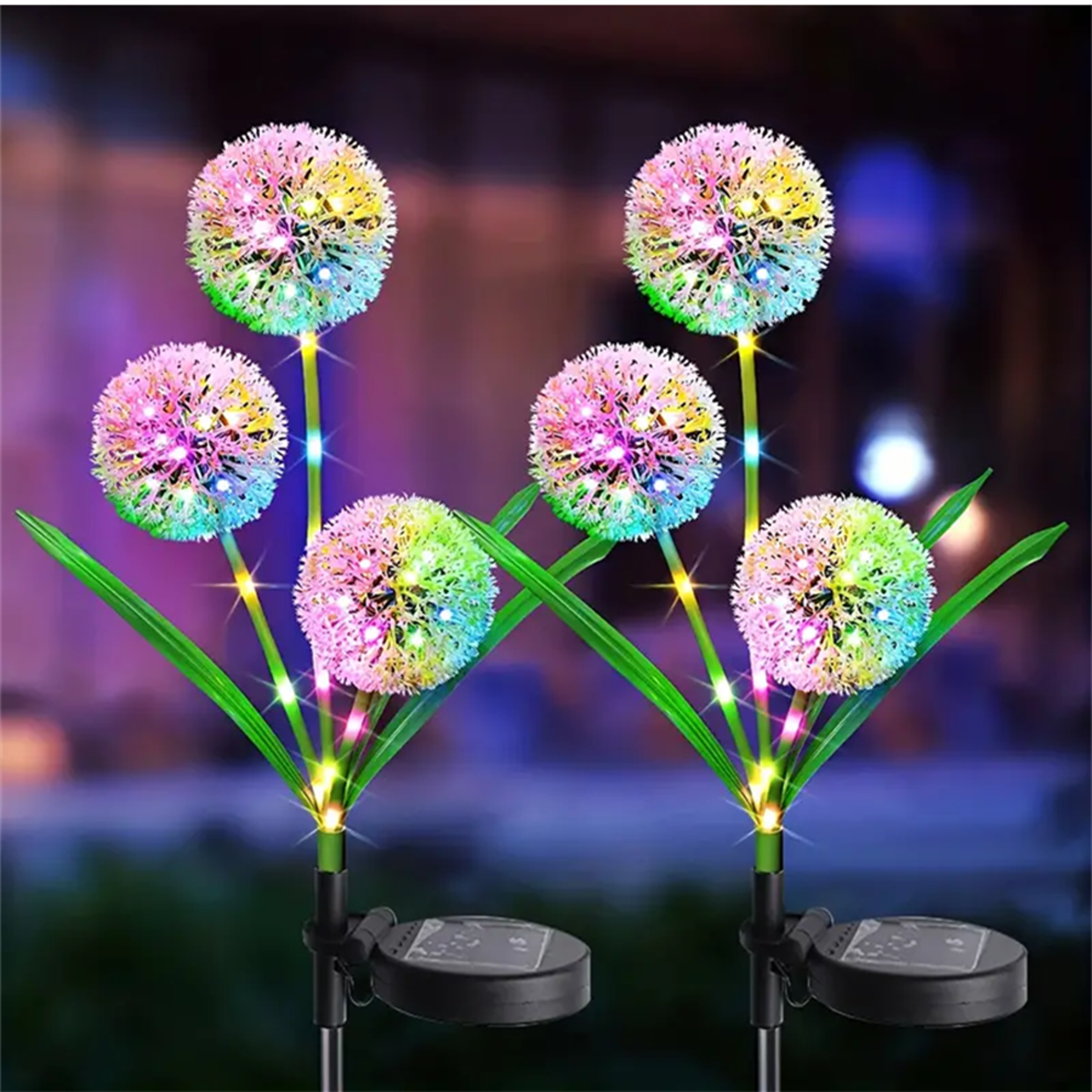 solar led dandelion garden light –outdoor ground mounted light for courtyards, gardens & landscape decor