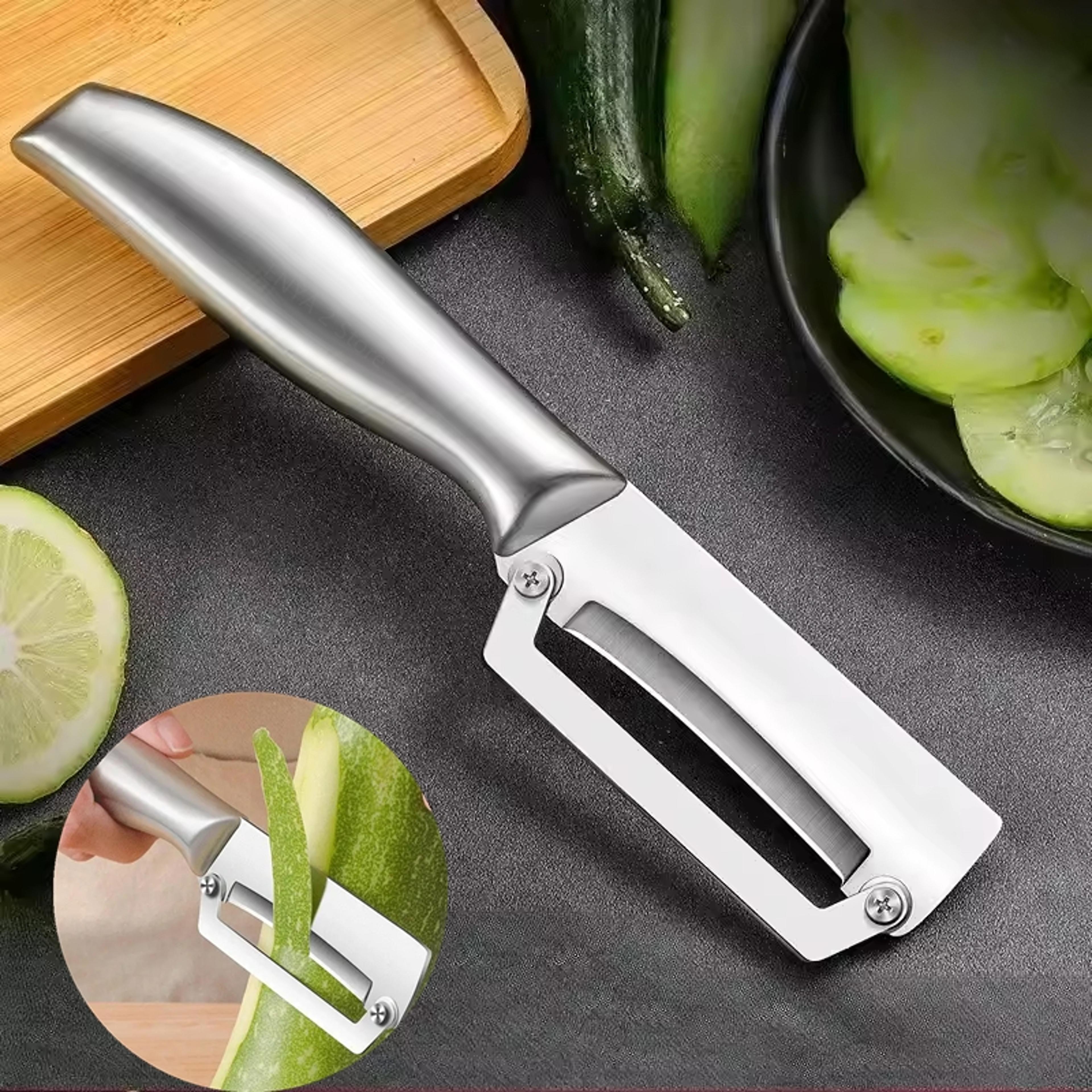 multi-function stainless steel vegetable peeler - double-head design for effortless fruit and vegetable prep