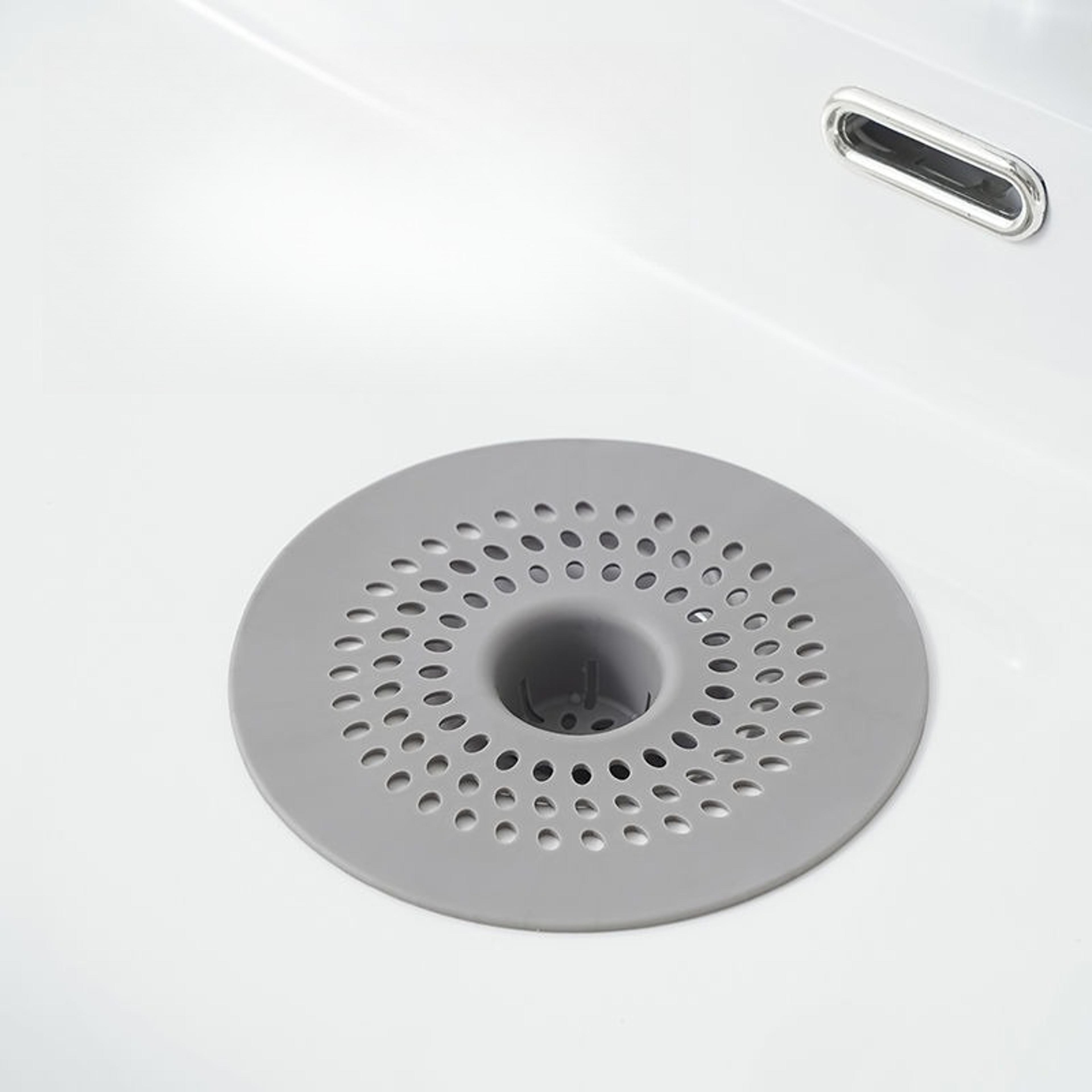 multifunctional silicone drain strainer for bathroom shower hair catcher