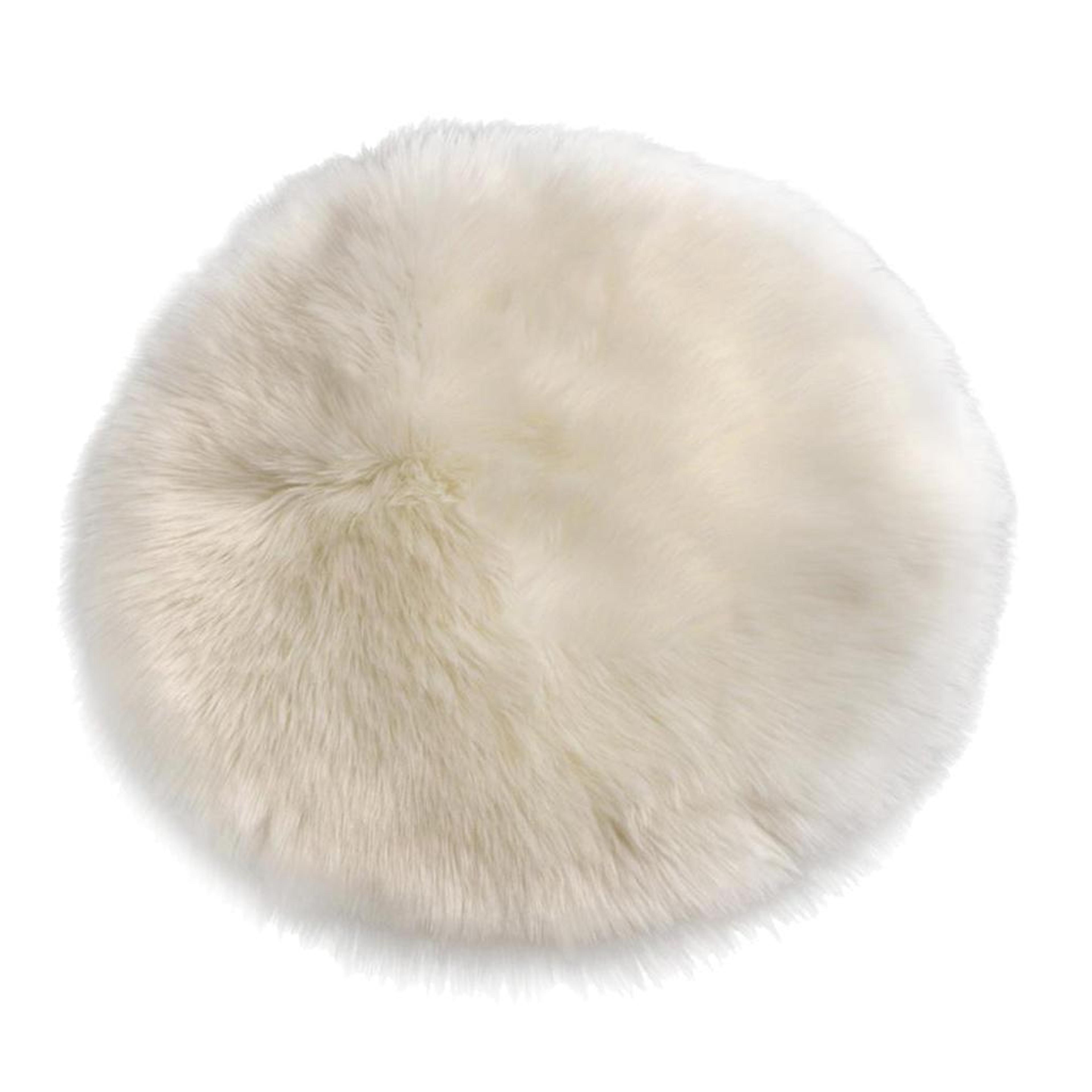 luxurious soft sheepskin faux fur rug - washable small mat for home decor