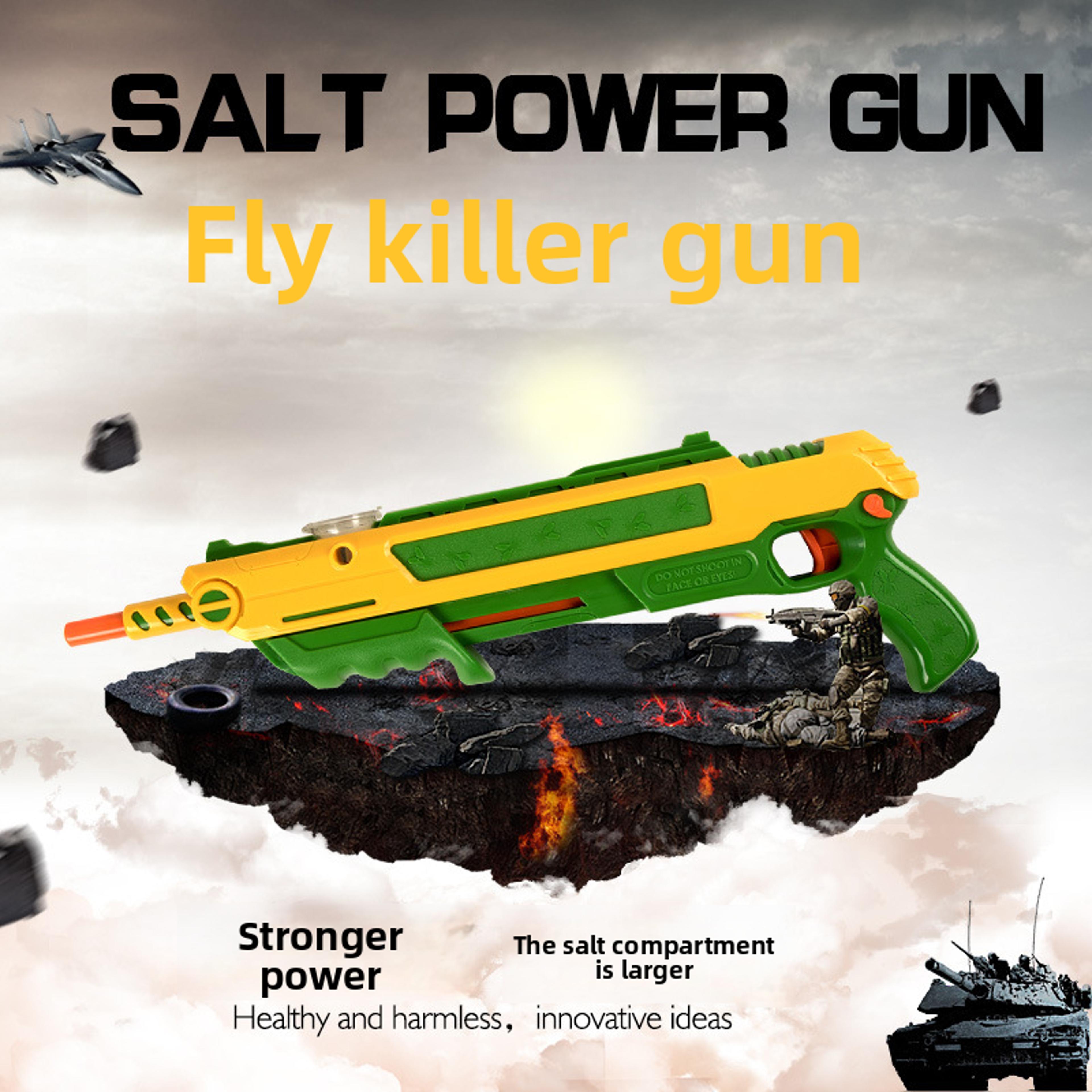 salt gun mosquito and fly killer - powerful fly and mosquito gun for home use