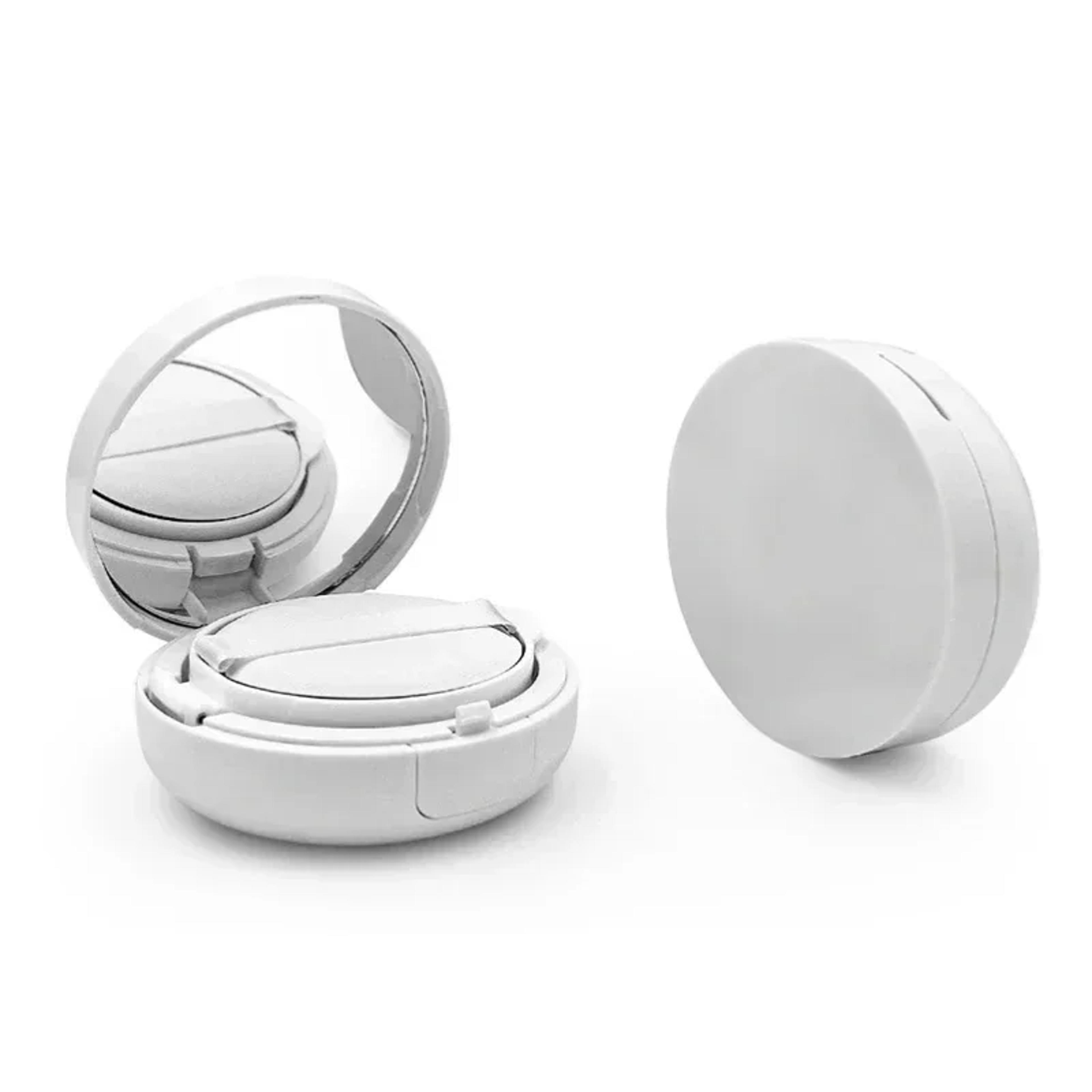 portable air cushion puff box with mirror for bb cream – cosmetic makeup case container with powder sponge