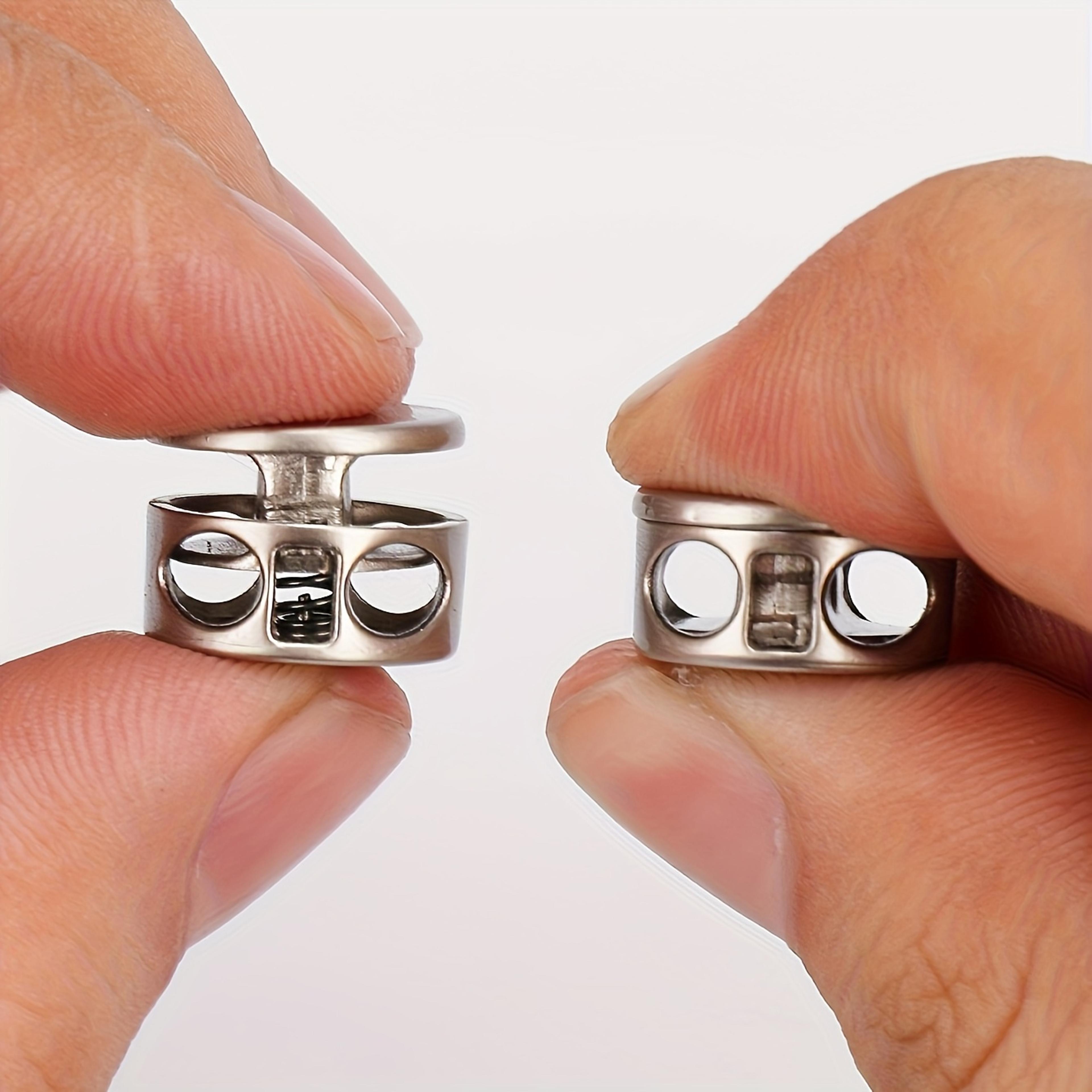 pack no-tie shoelace locks - easy-to-install aluminum alloy spring clips for sports & casual shoes