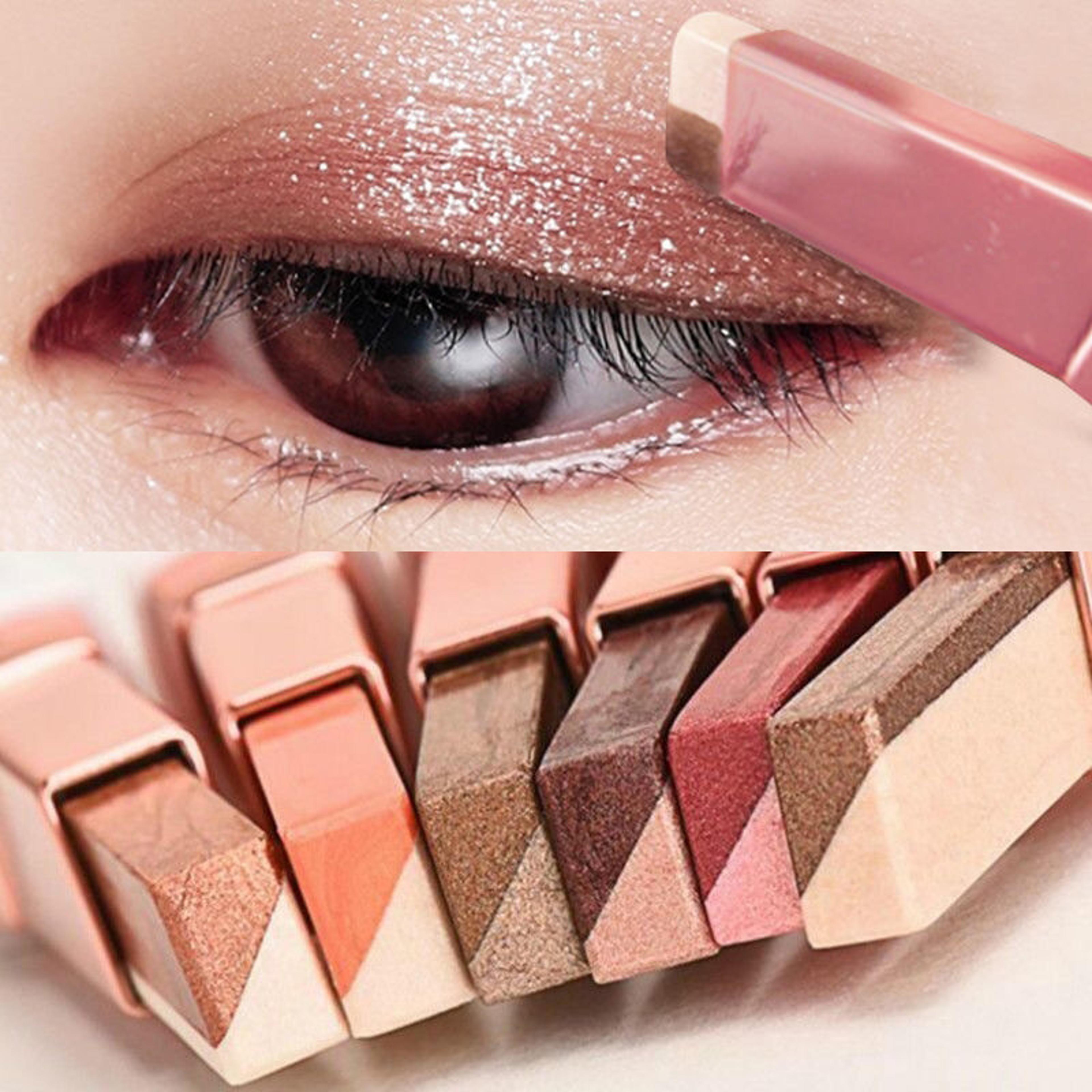 two color gradient eye shadow stick three-dimensional natural effect for long lasting makeup