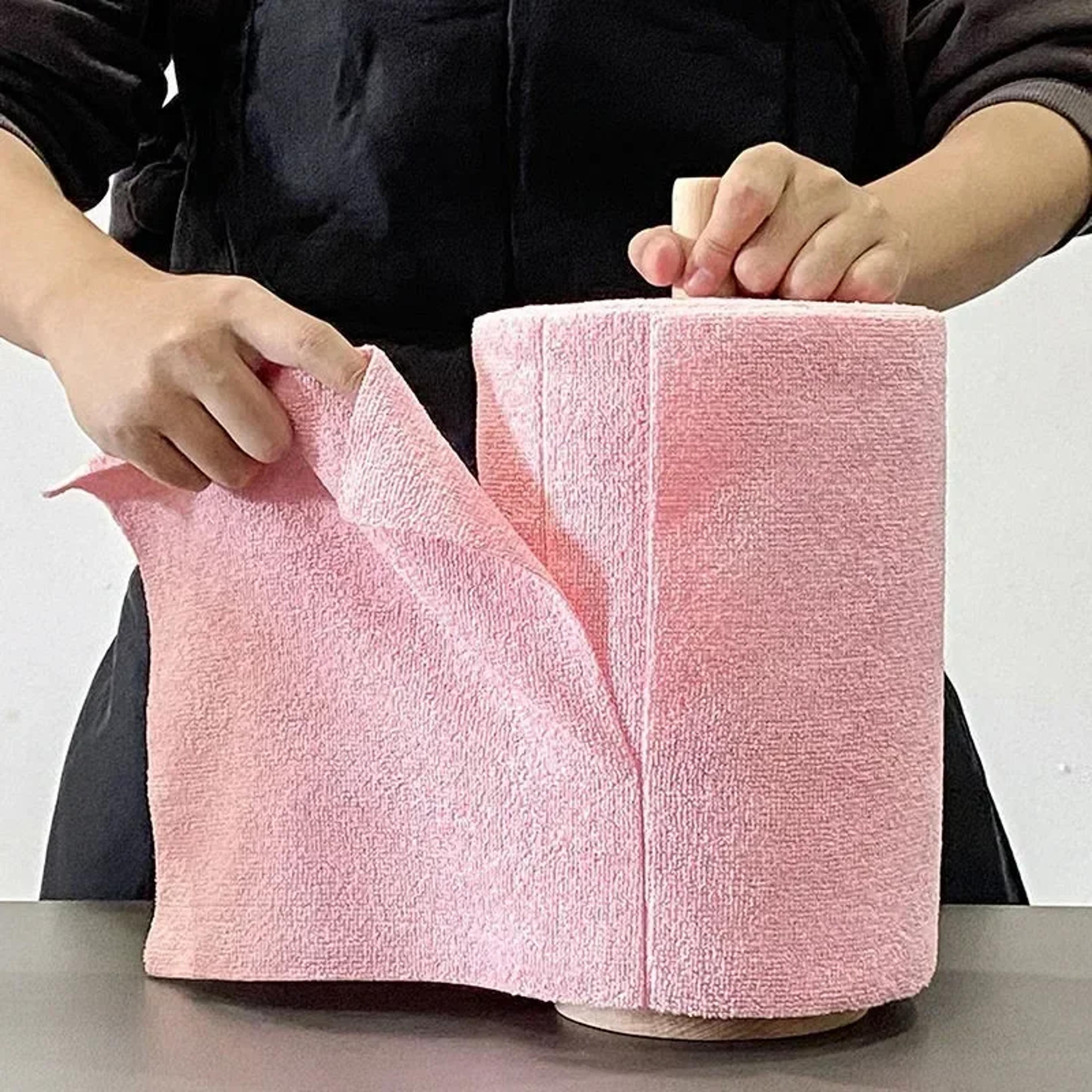 reusable microfiber cleaning cloth roll sheets, kitchen towel & dish rag replacement