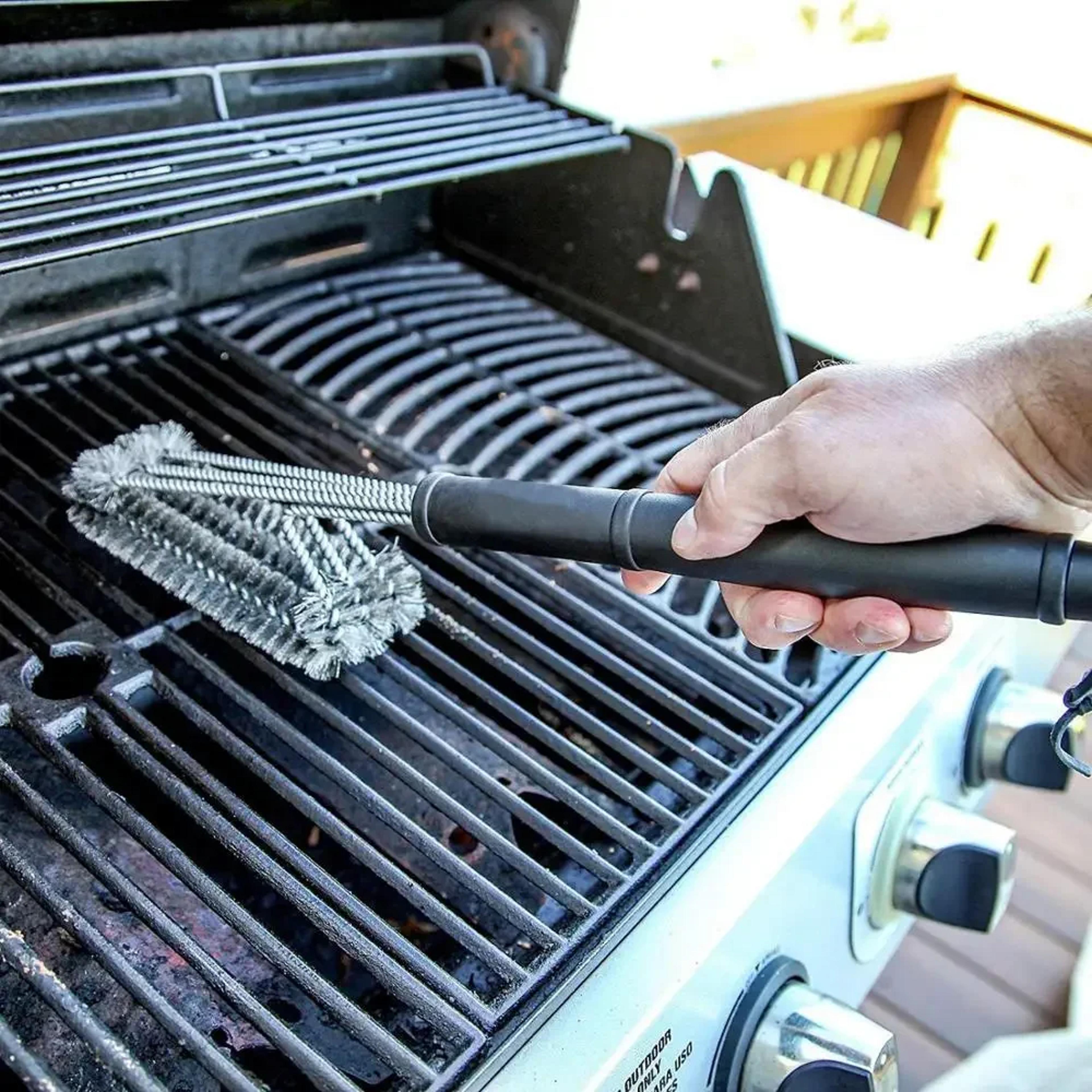 stainless steel bbq grill brush non-stick grill cleaner for effortless barbecue cleaning