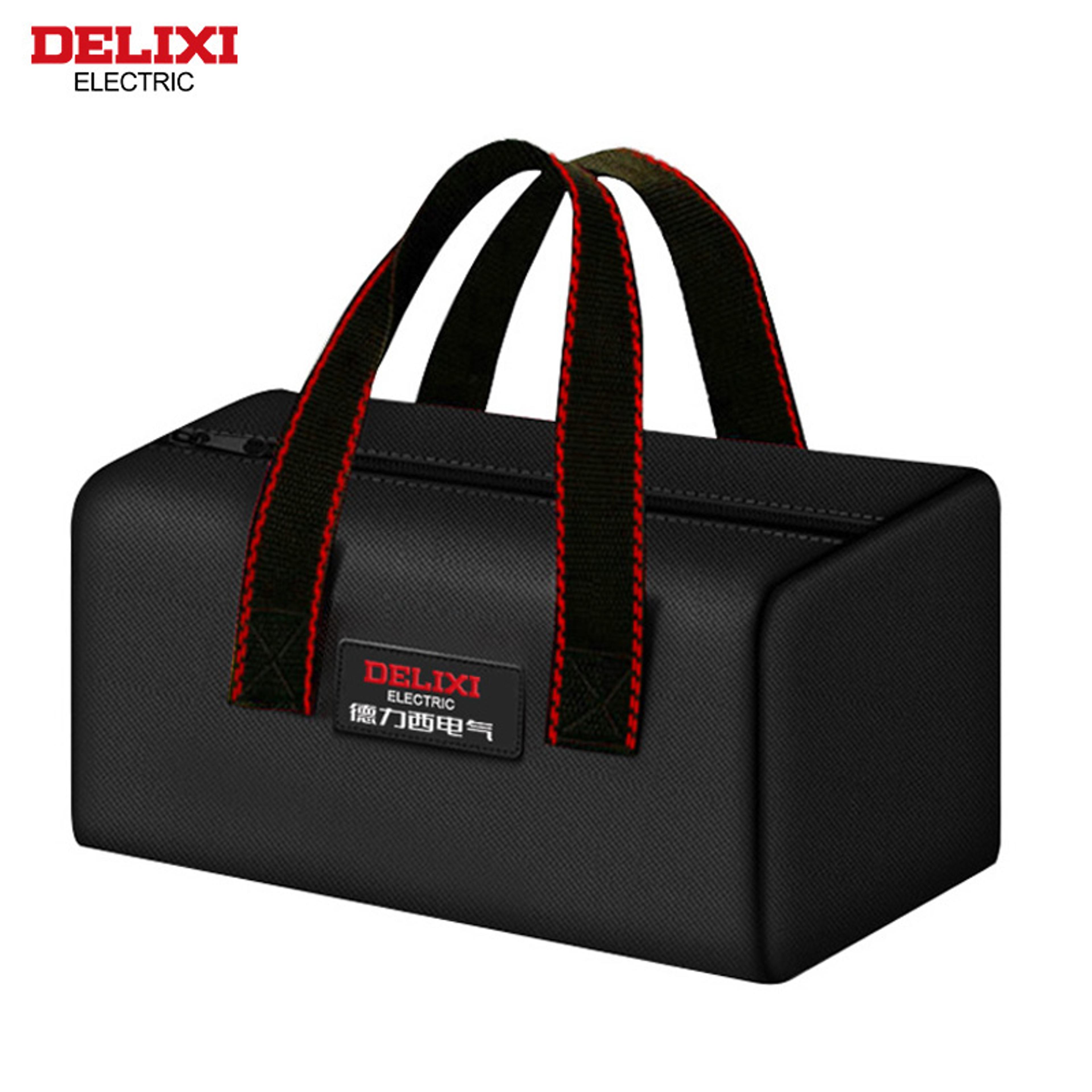 delixi portable tool storage bag heavy duty oxford cloth for electricians & carpenters