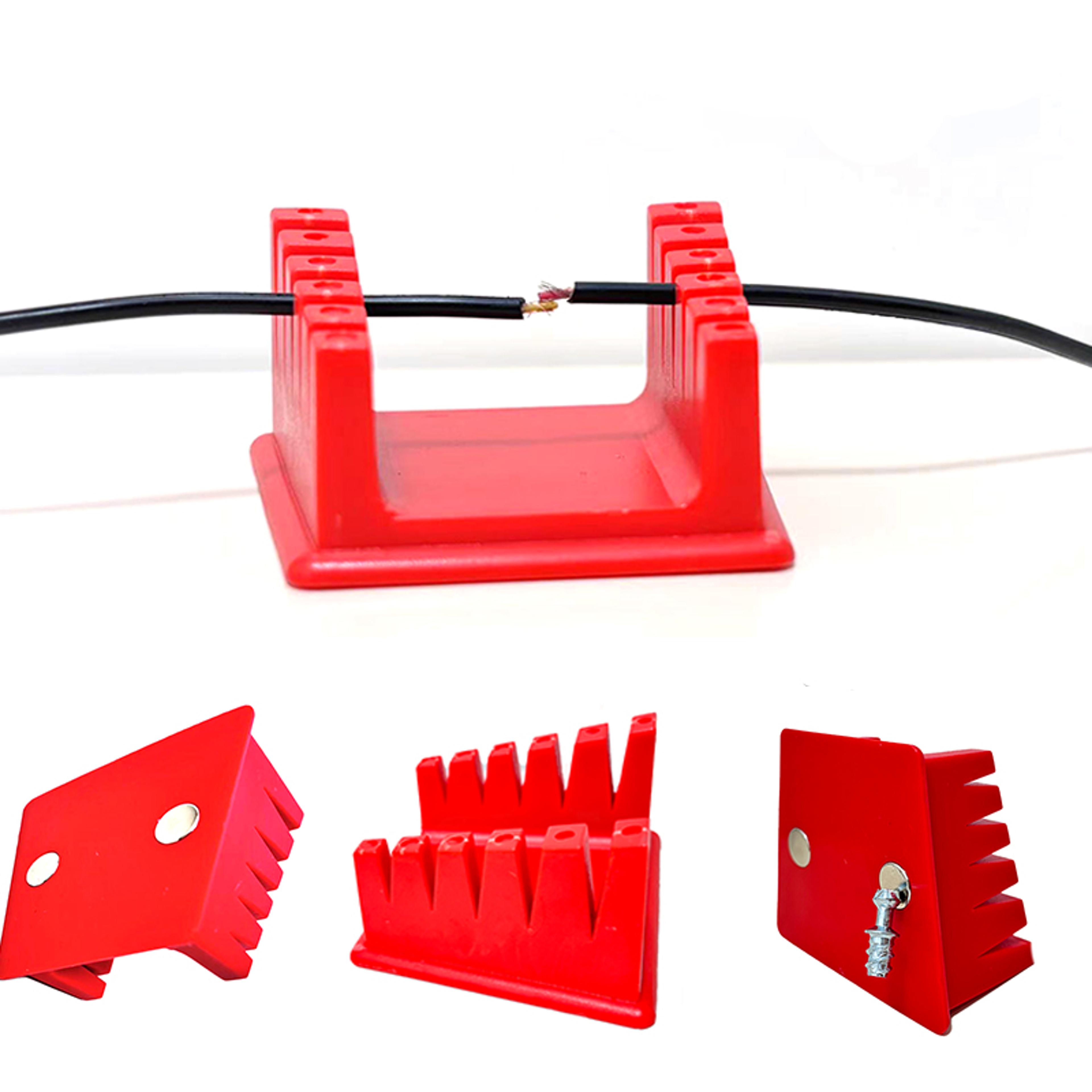 abs welding wire fixture for soldering cable clamp holder with adjustable gears