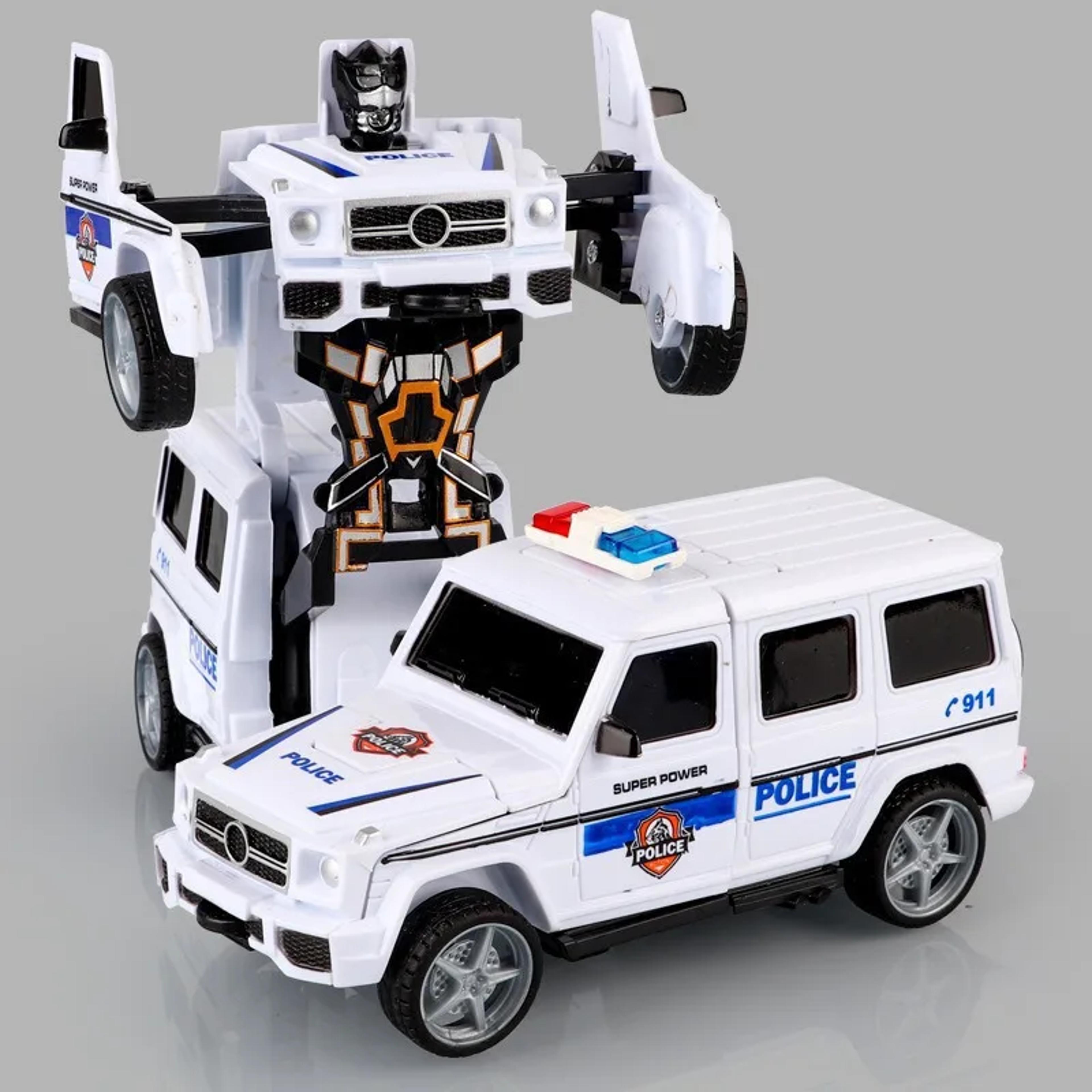 transforming autobot toy car shape shifting puzzle car for boys one button transformation action