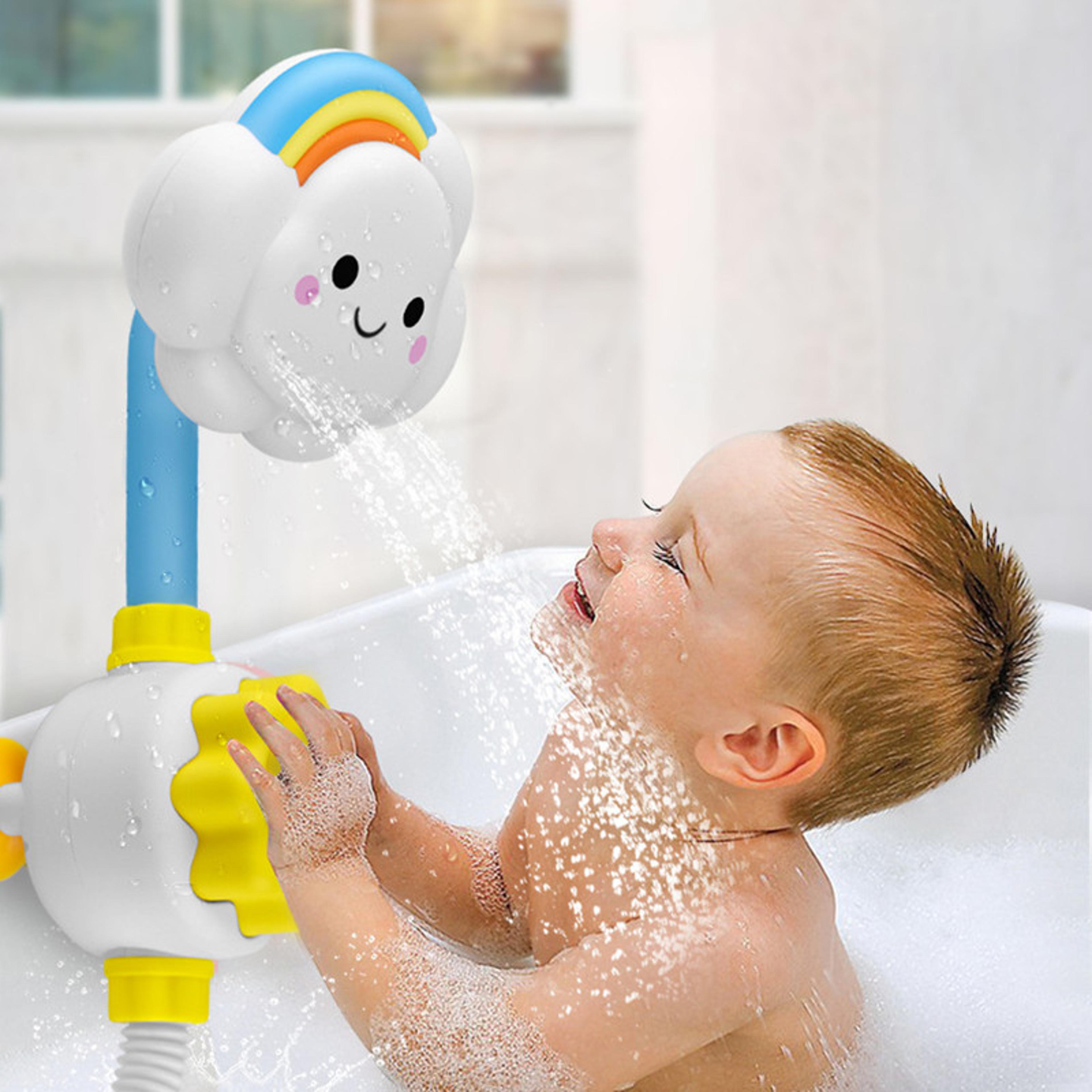 water game clouds model faucet shower toy fun squirting sprinkler for kids, baby bath water spray toy, ideal children