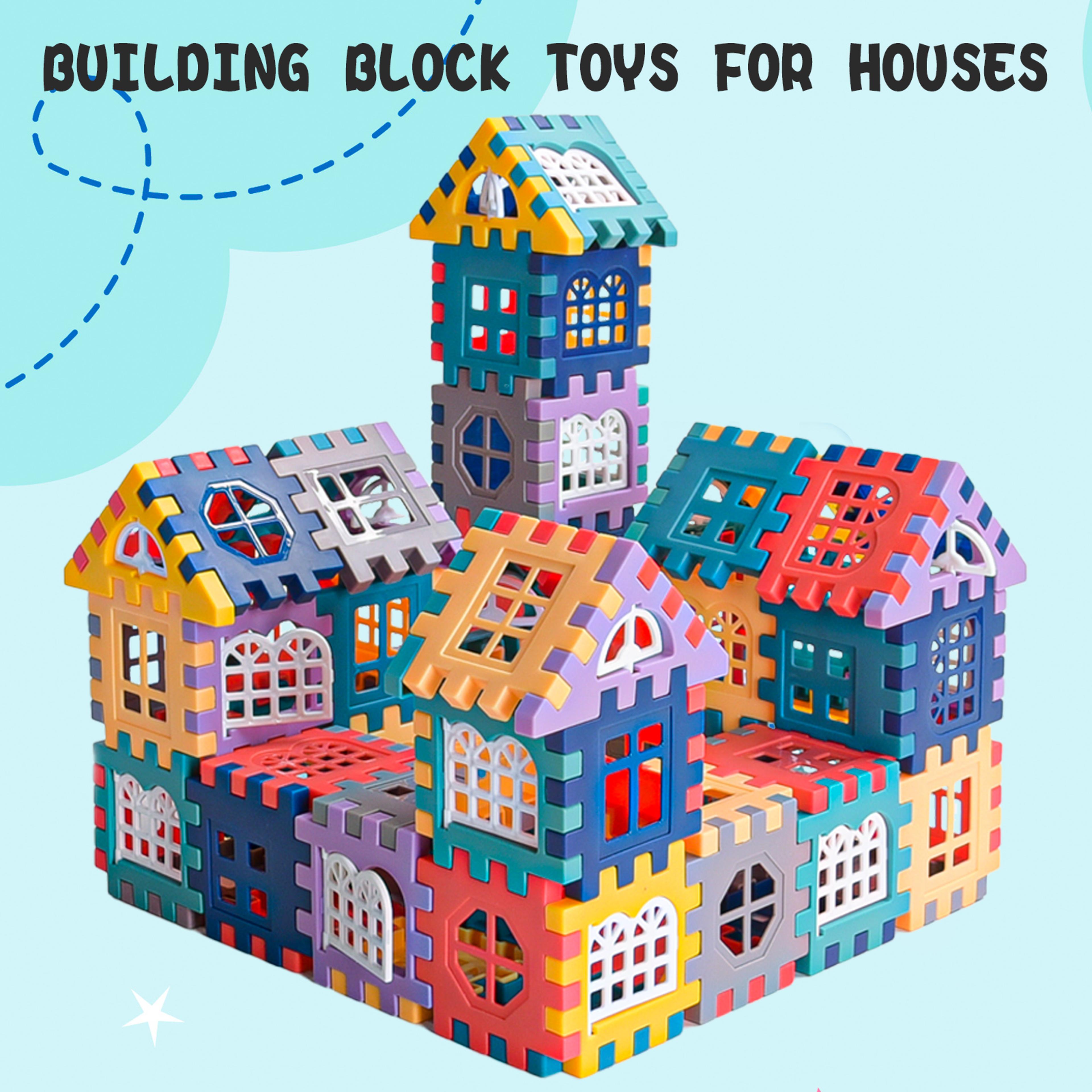 large house building blocks construction set for kids creative educational building toys