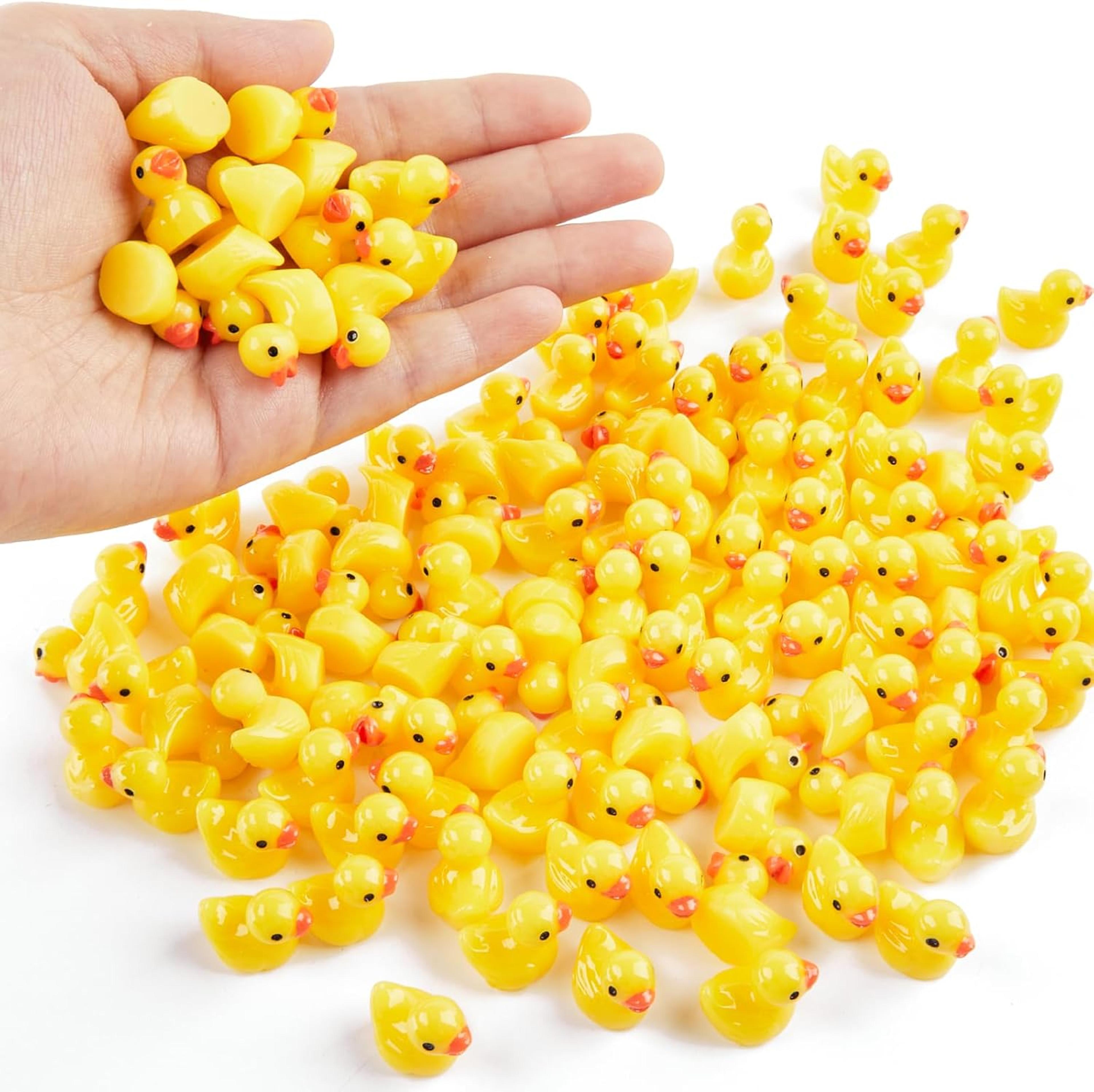 mini resin ducks set tiny duck miniature figures for diy micro landscape, party decorations & crafts