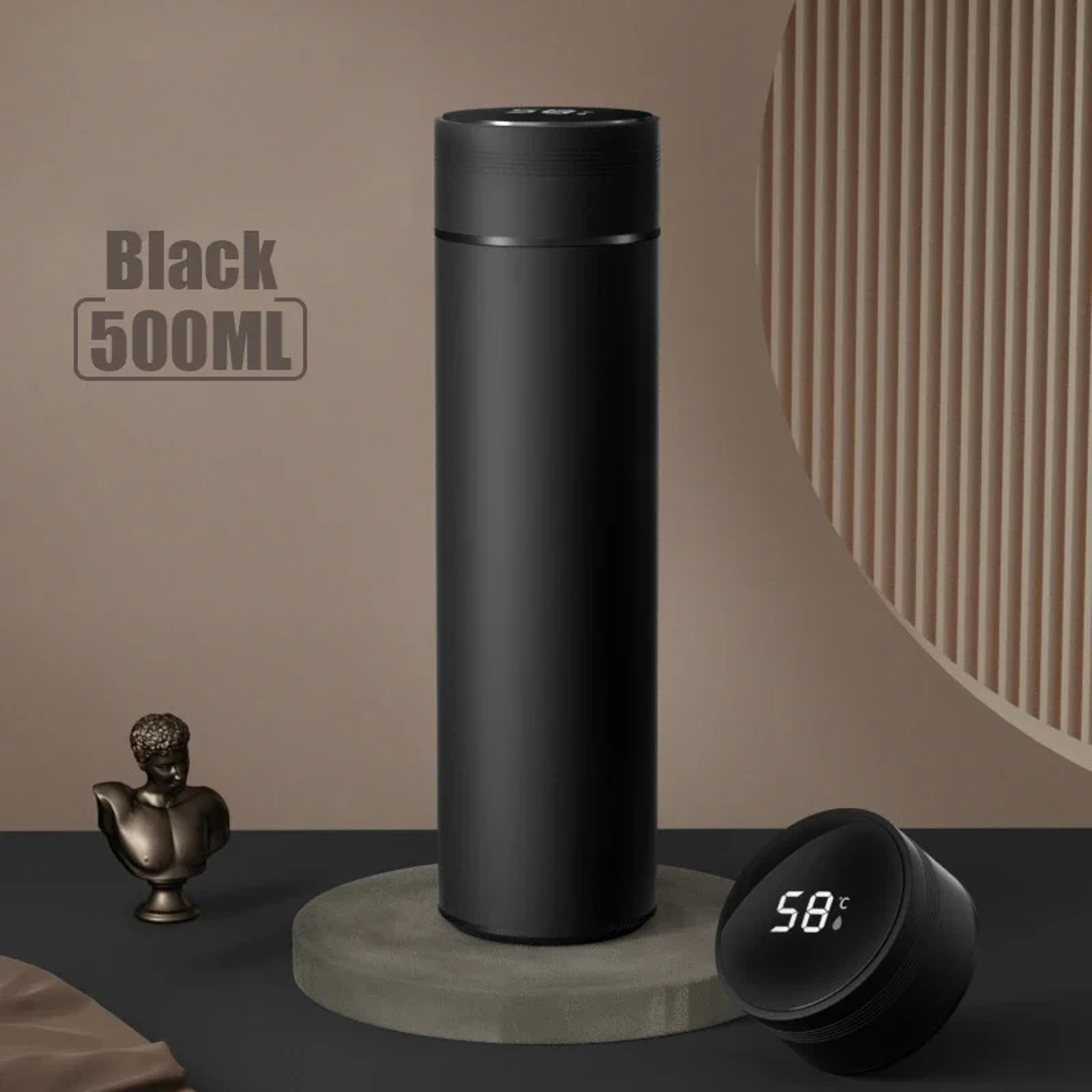 temperature display insulated stainless steel thermos bottle outdoor vacuum cup for men & father day gift