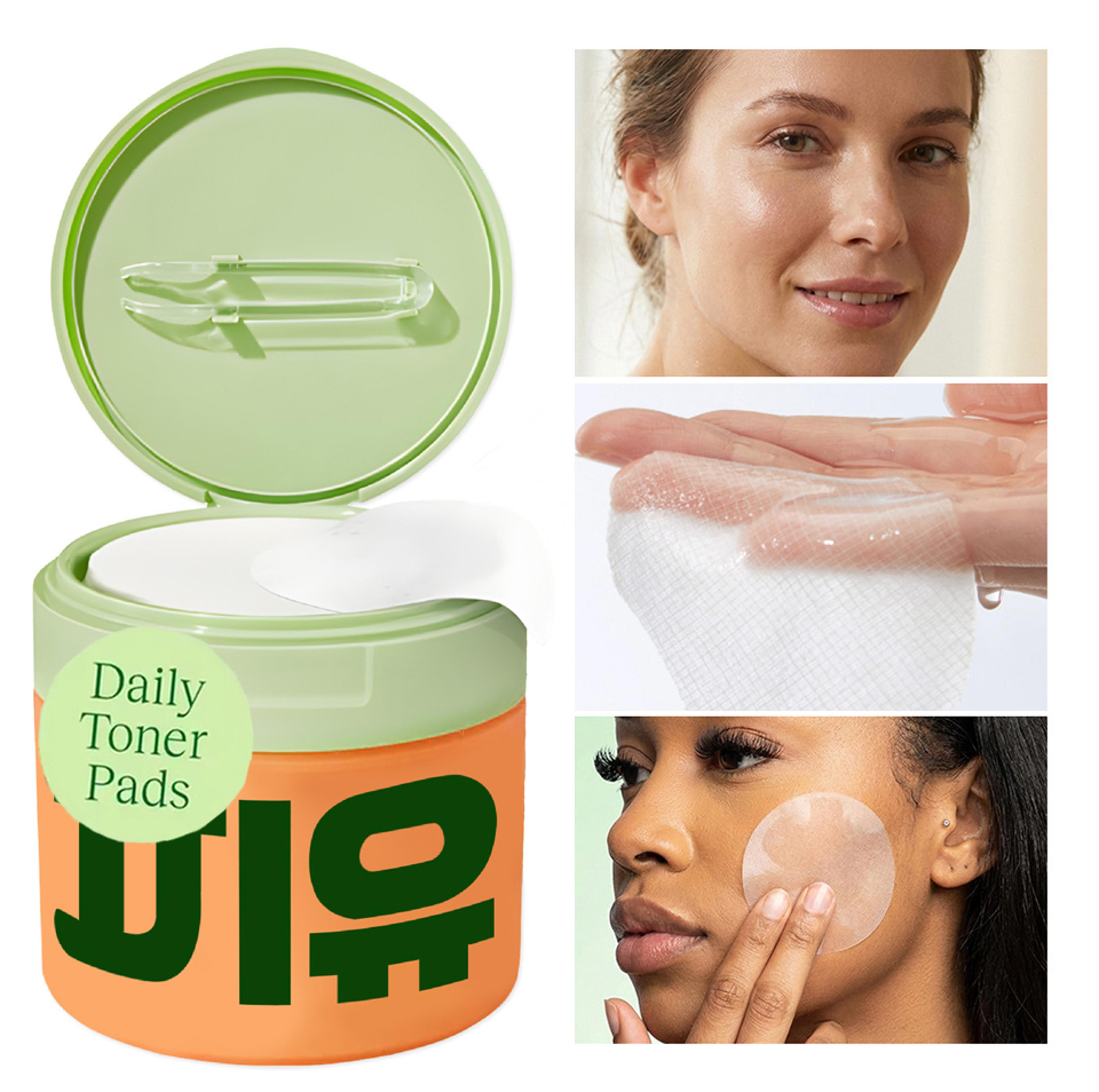 anti-aging toner pads with snail mucin, centella asiatica & peptide complex for wrinkle and dark spot
