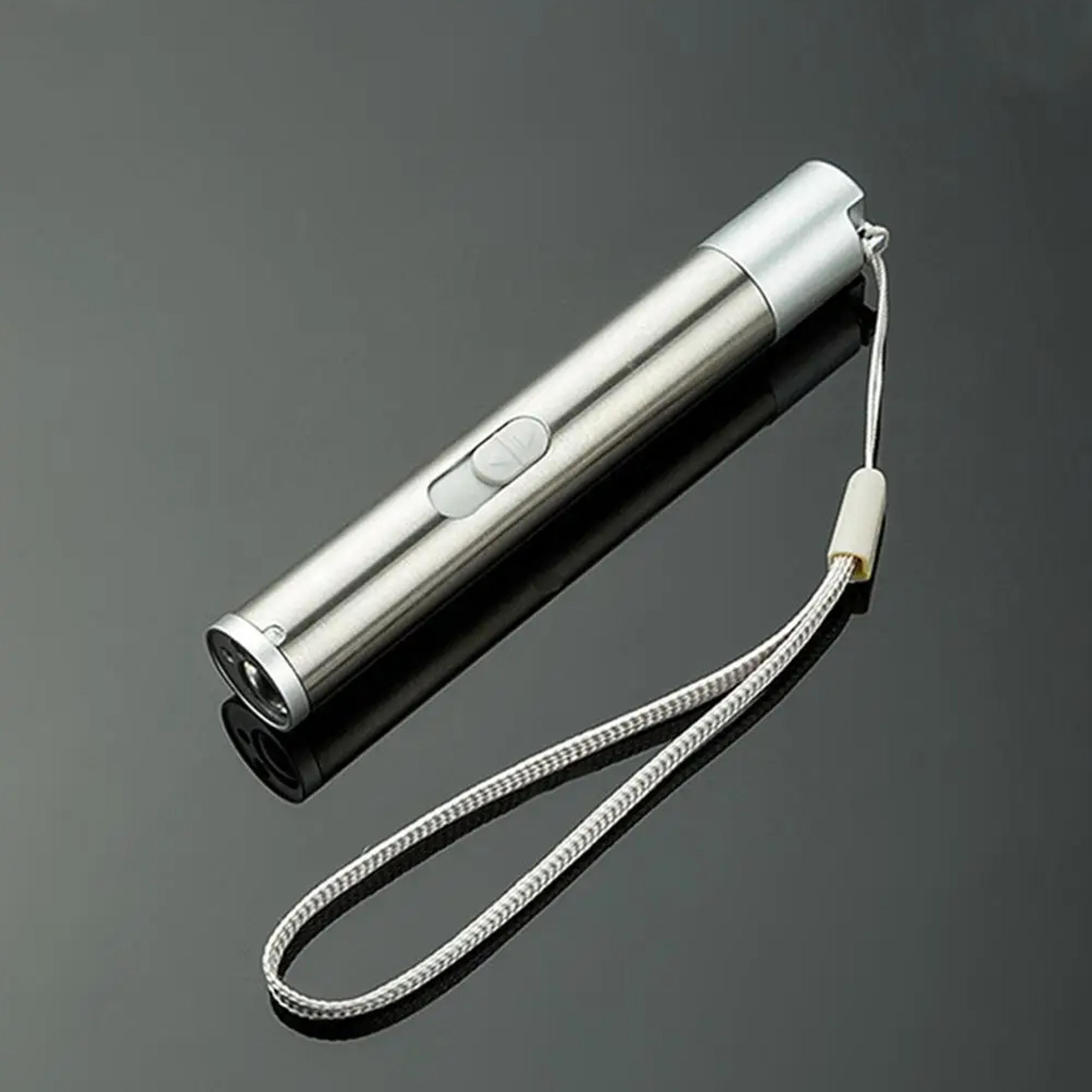 usb rechargeable flashlight & uv pointer for teaching, pet training, and gifts