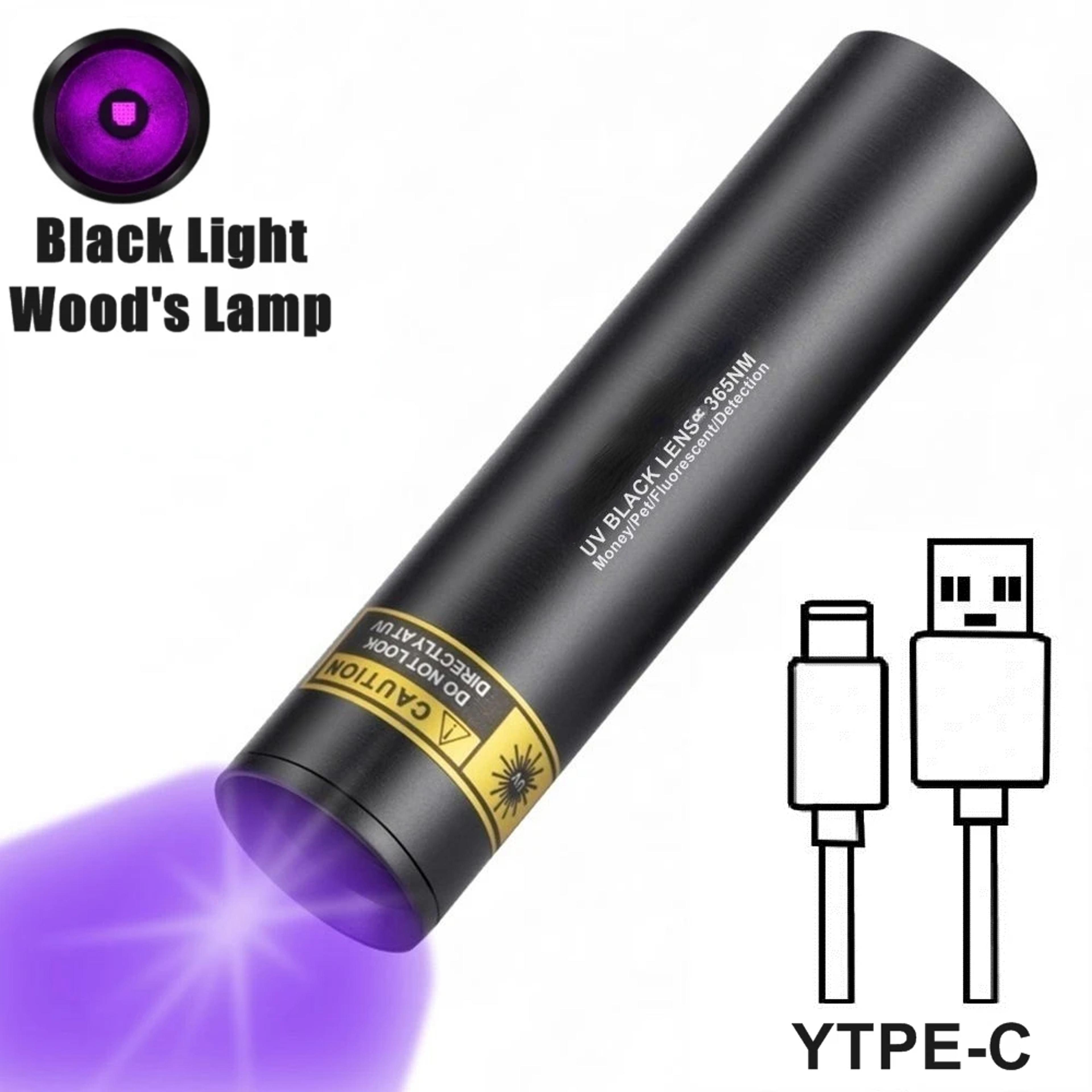 uv flashlight usb rechargeable ultraviolet torch for pet urine detection, scorpion hunting, and more