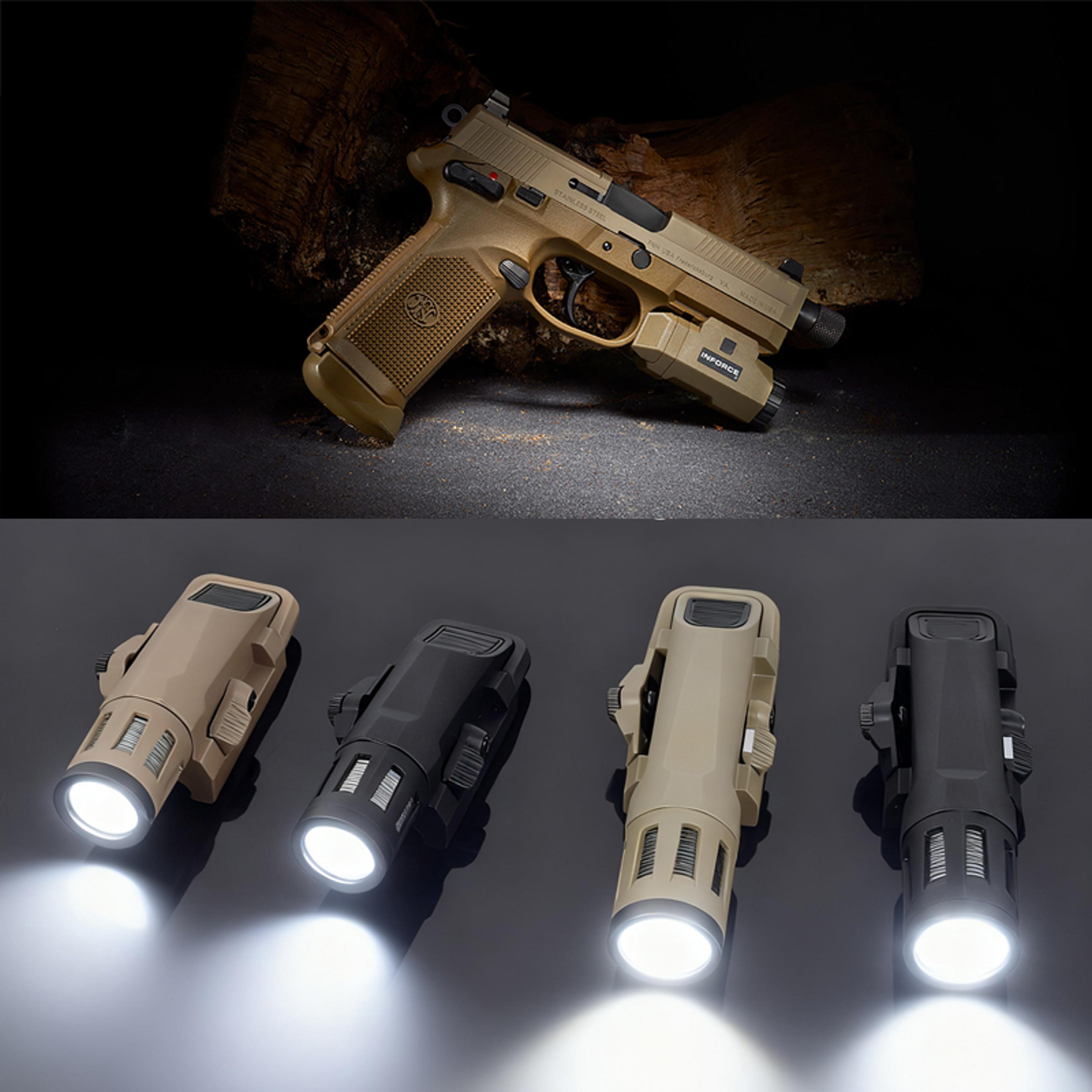 tactical inforce wml apl led strobe light for airsoft & hunting fits rail, flashlight