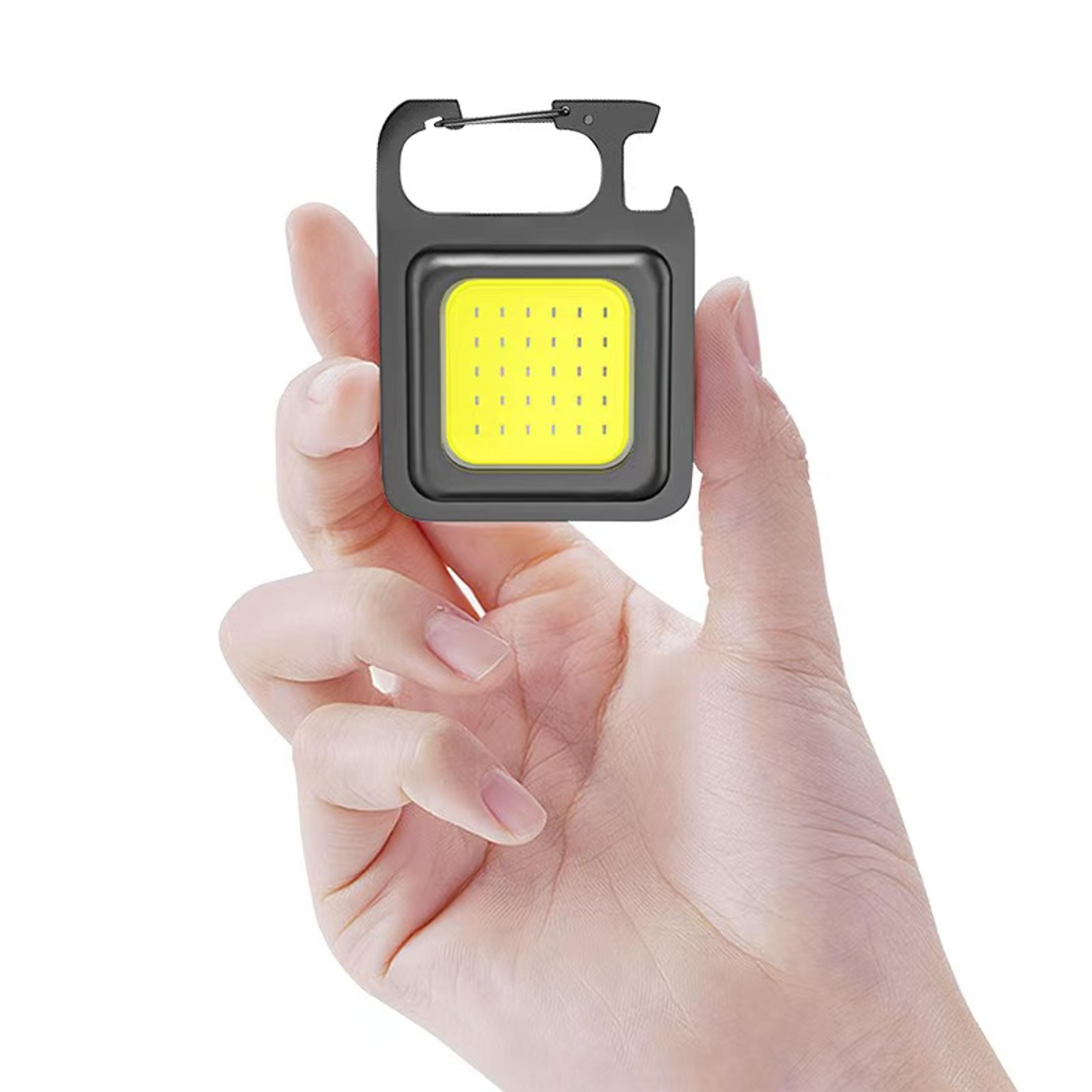 mini led rechargeable flashlight high power torch with keychain for camping, self defense, and work