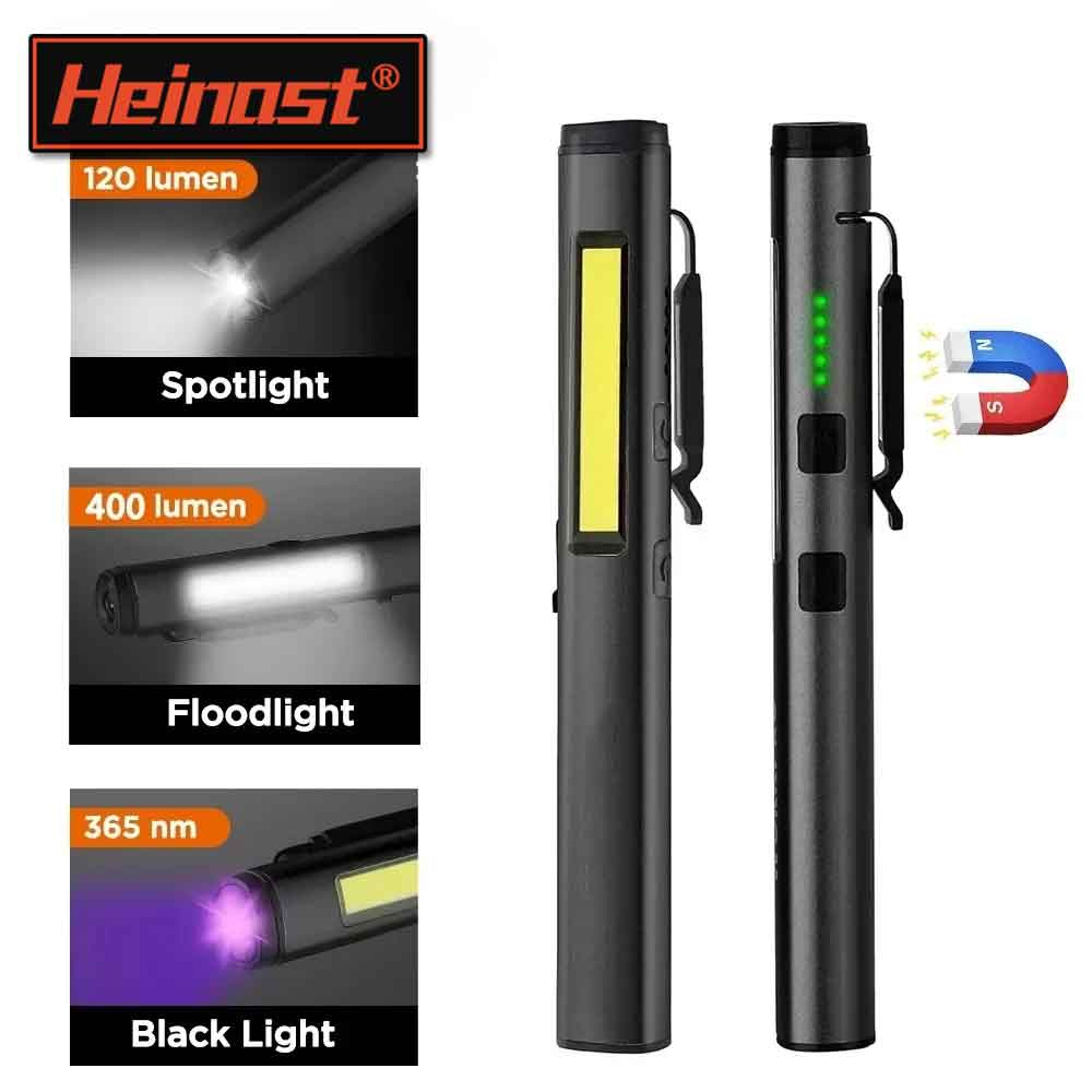mini usb rechargeable led flashlight with magnet waterproof pocket light for emergency, work, and outdoors