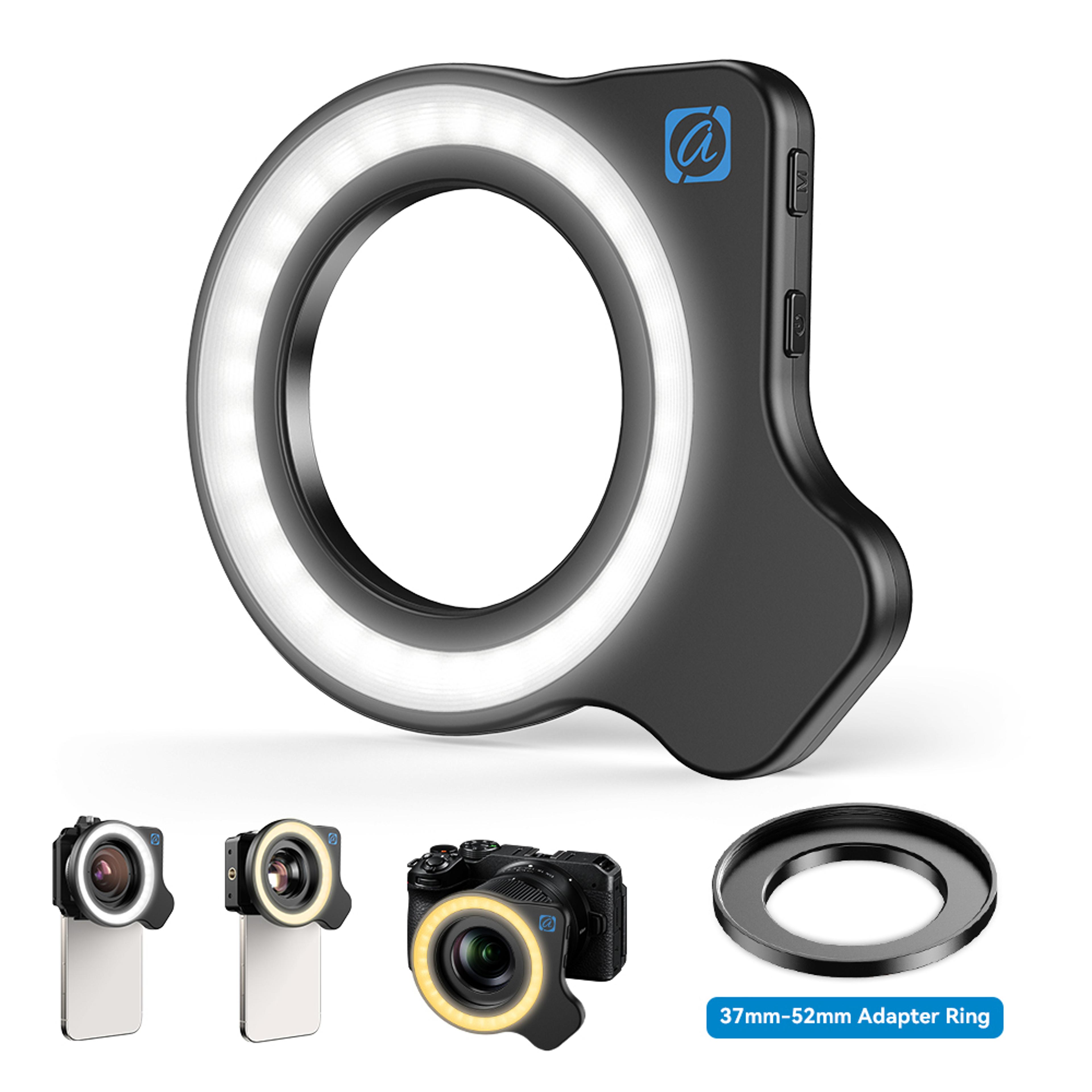 macro lens ring light with light modes high-power fill light for precise photography