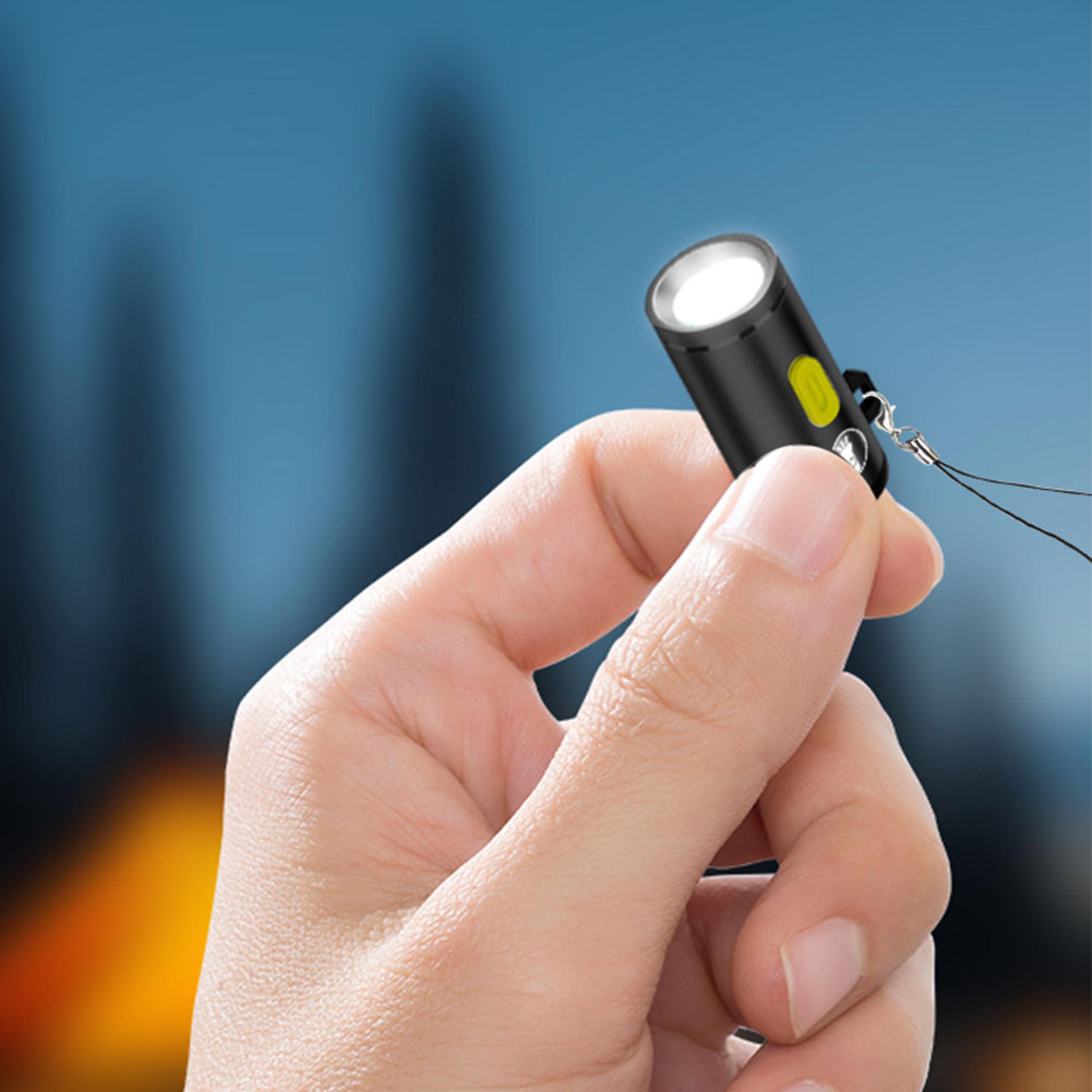 usb c rechargeable mini pocket flashlight compact aluminum alloy led camping torch