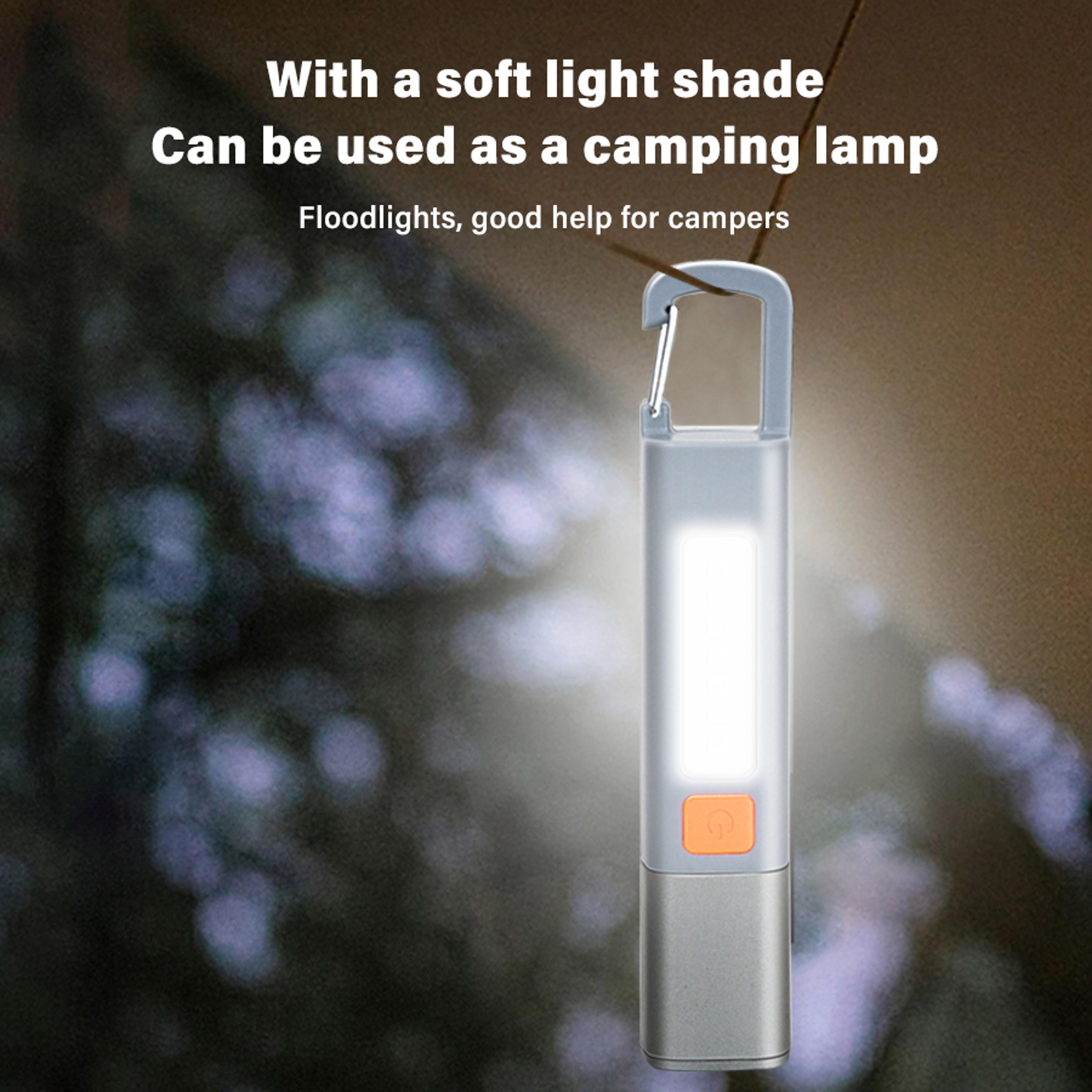 super bright led flashlight usb rechargeable, waterproof, and zoomable torch light for camping with hook