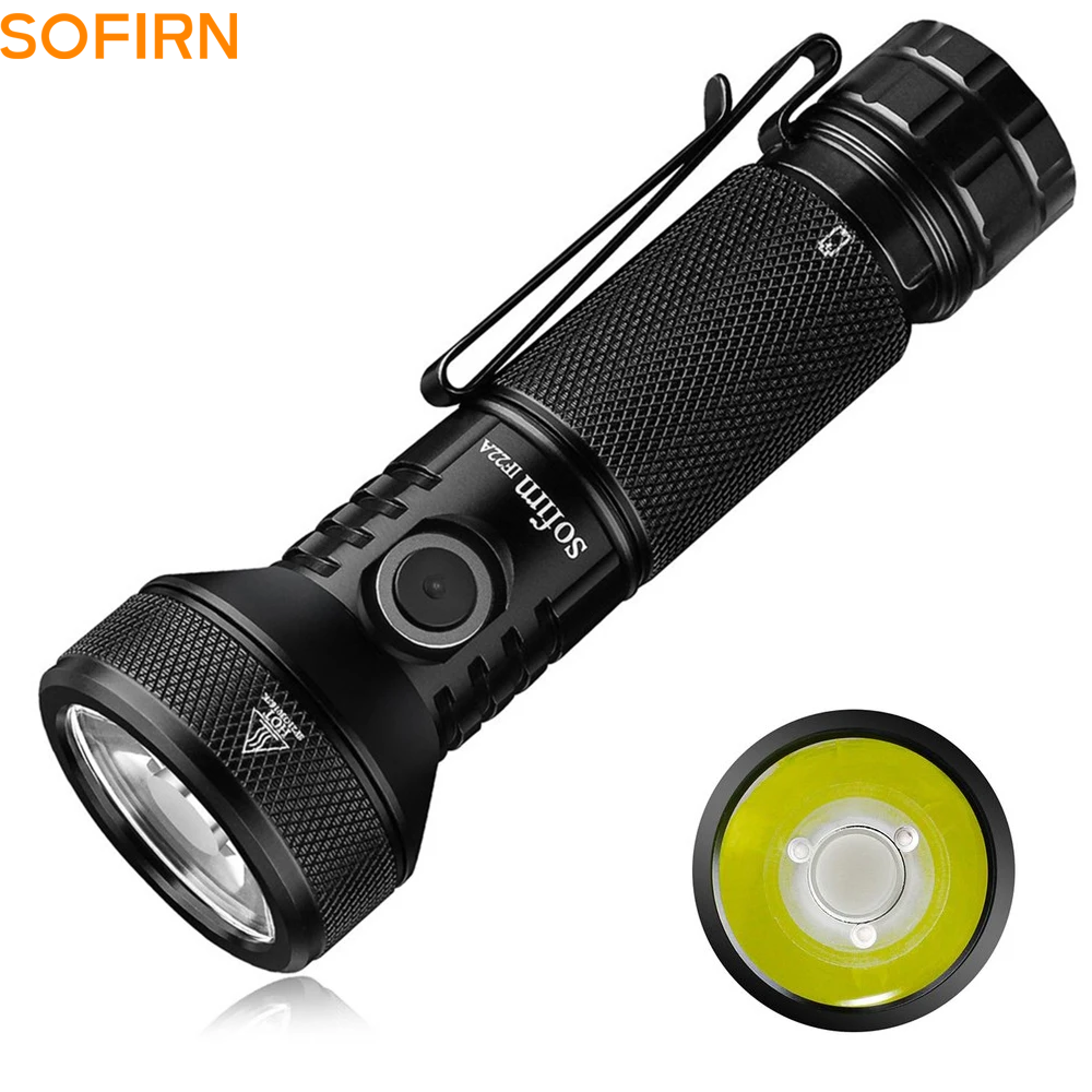 led flashlight, usb c rechargeable torch, throw, outdoor & tactical use