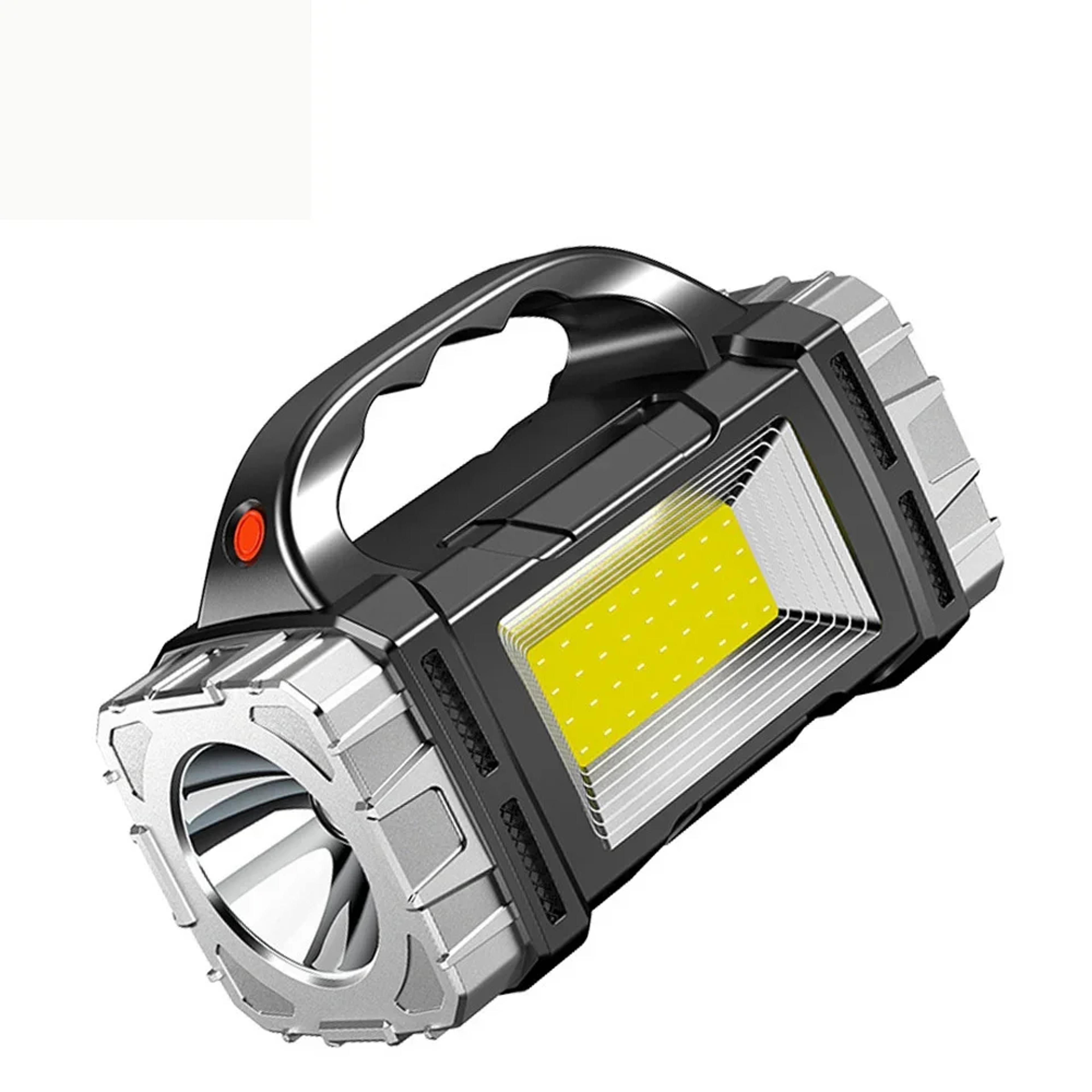 high power rechargeable led flashlight with side light multifunctional waterproof light, multiple lighting modes