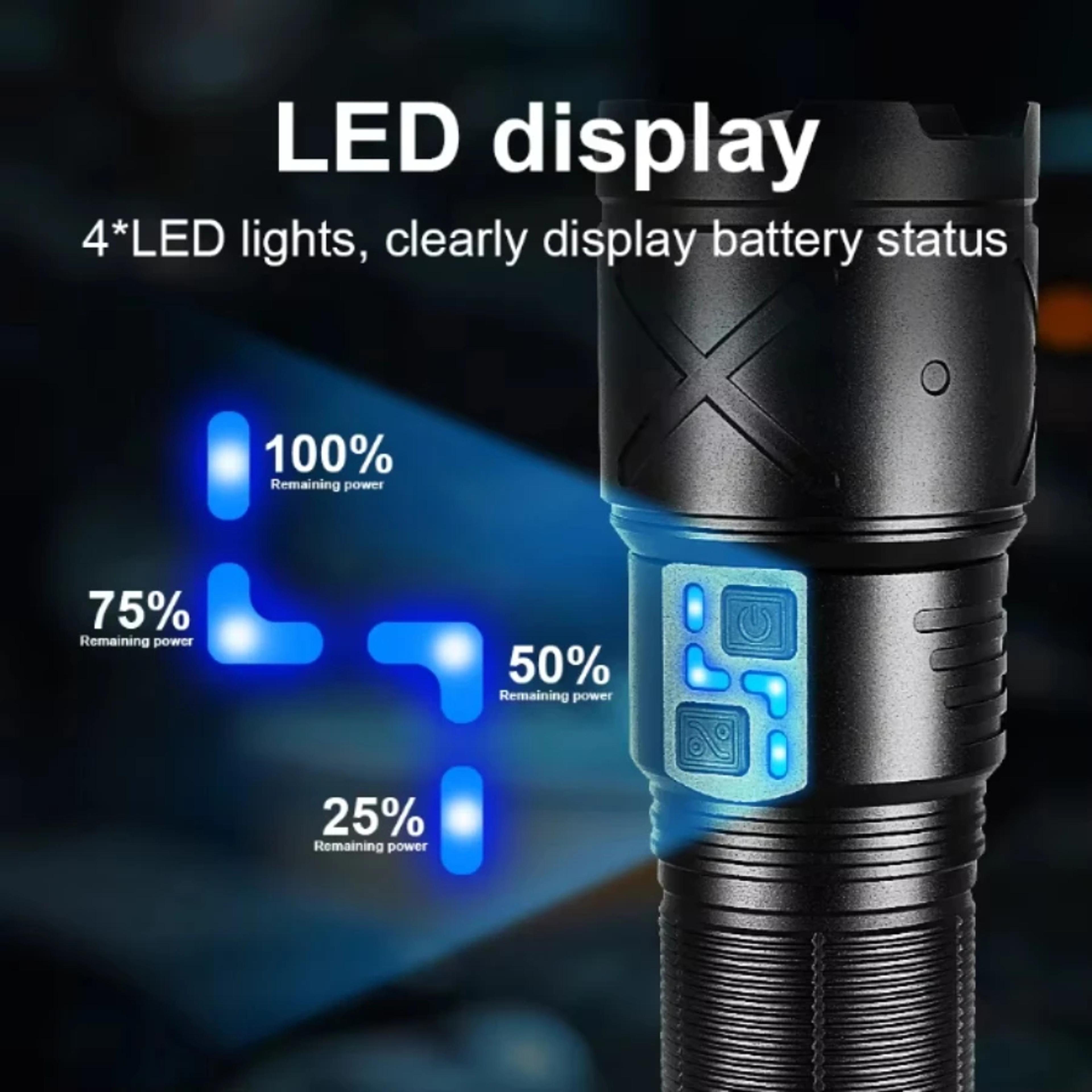 led flashlight super bright usb charging tactical flashlight for outdoor activities