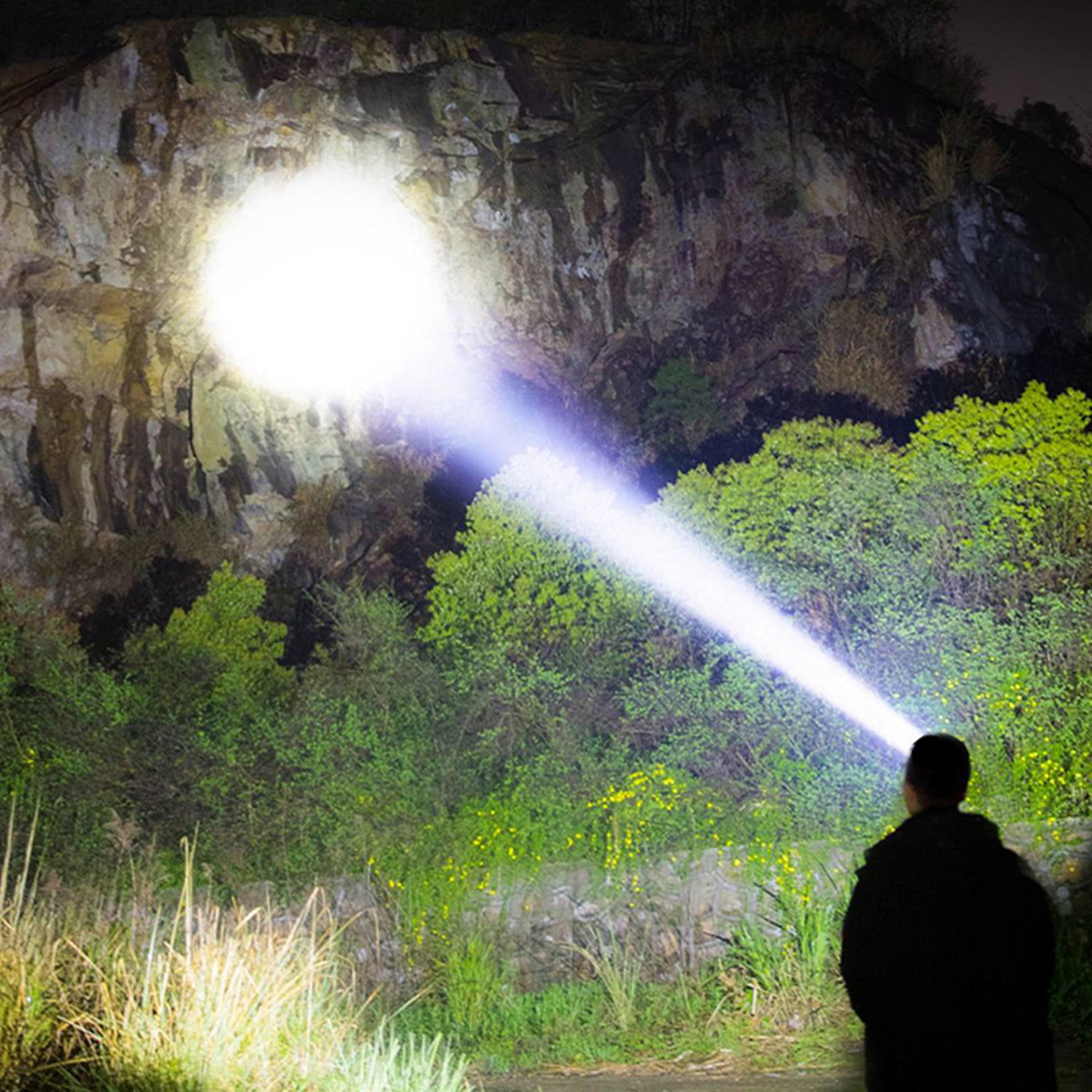 led head mounted magnetic flashlight for night fishing long lasting battery & strong light