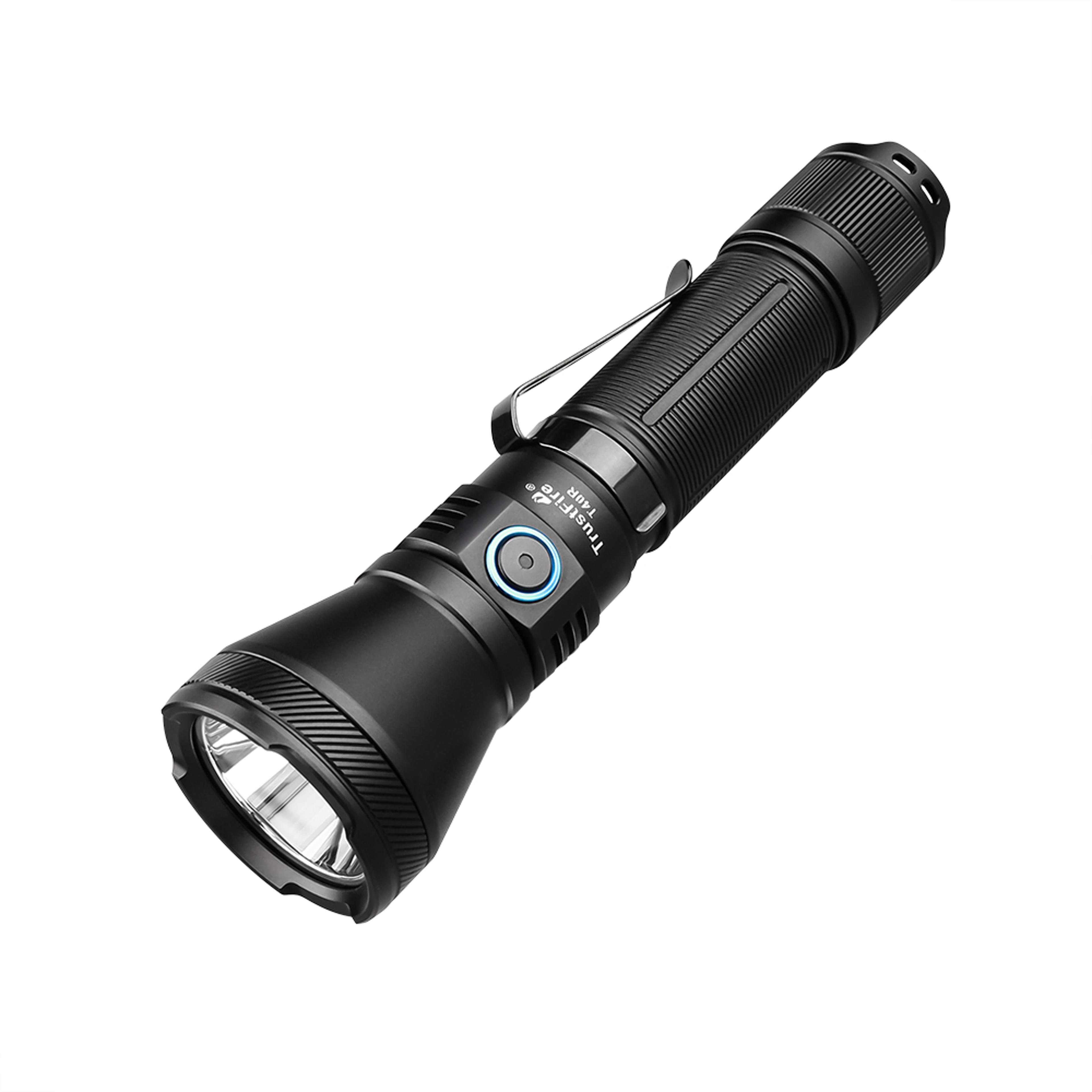 trustfire tactical flashlight lumen led torch with usb charging, beam, self-defense, waterproof