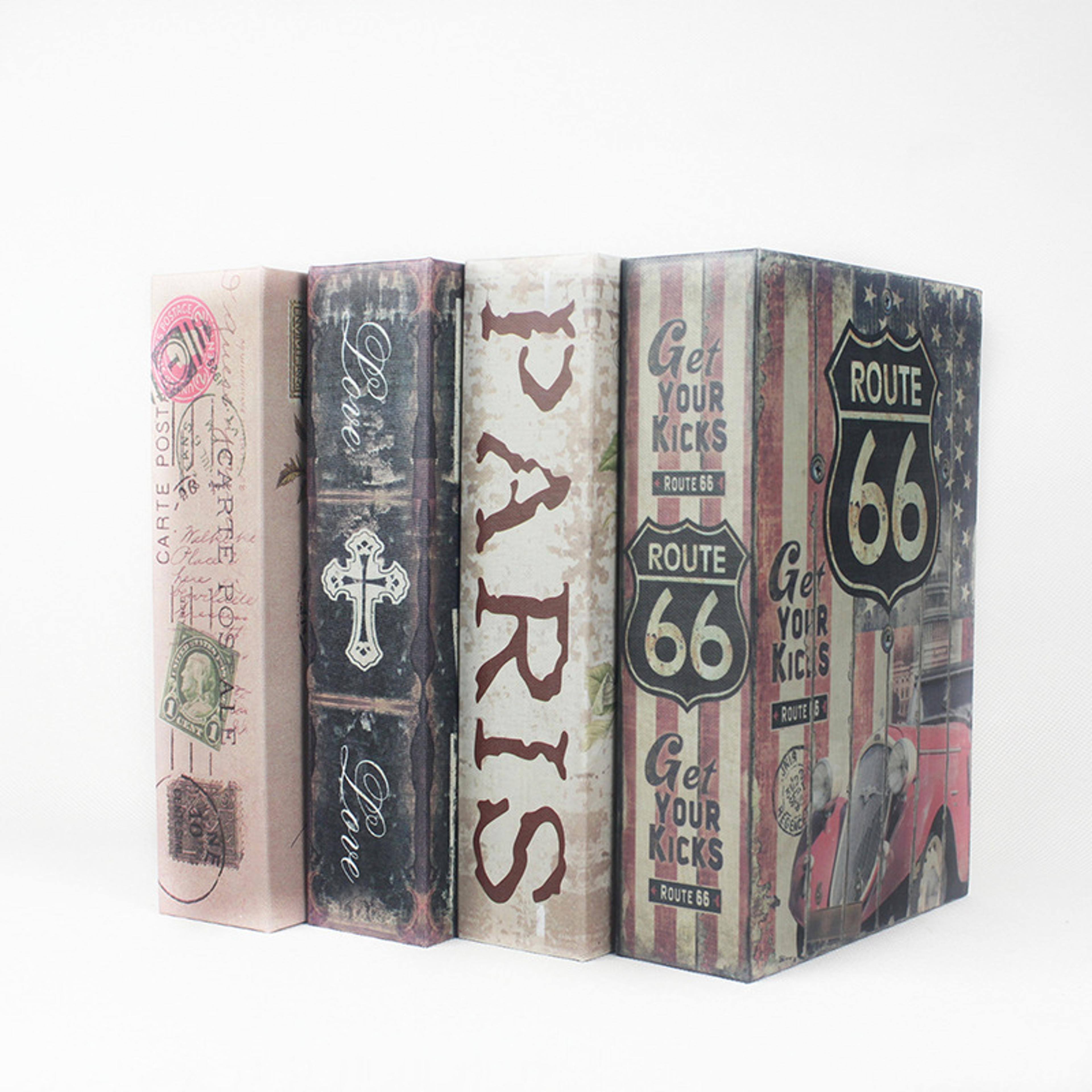 classic book style hidden safe box steel password locker & piggy bank