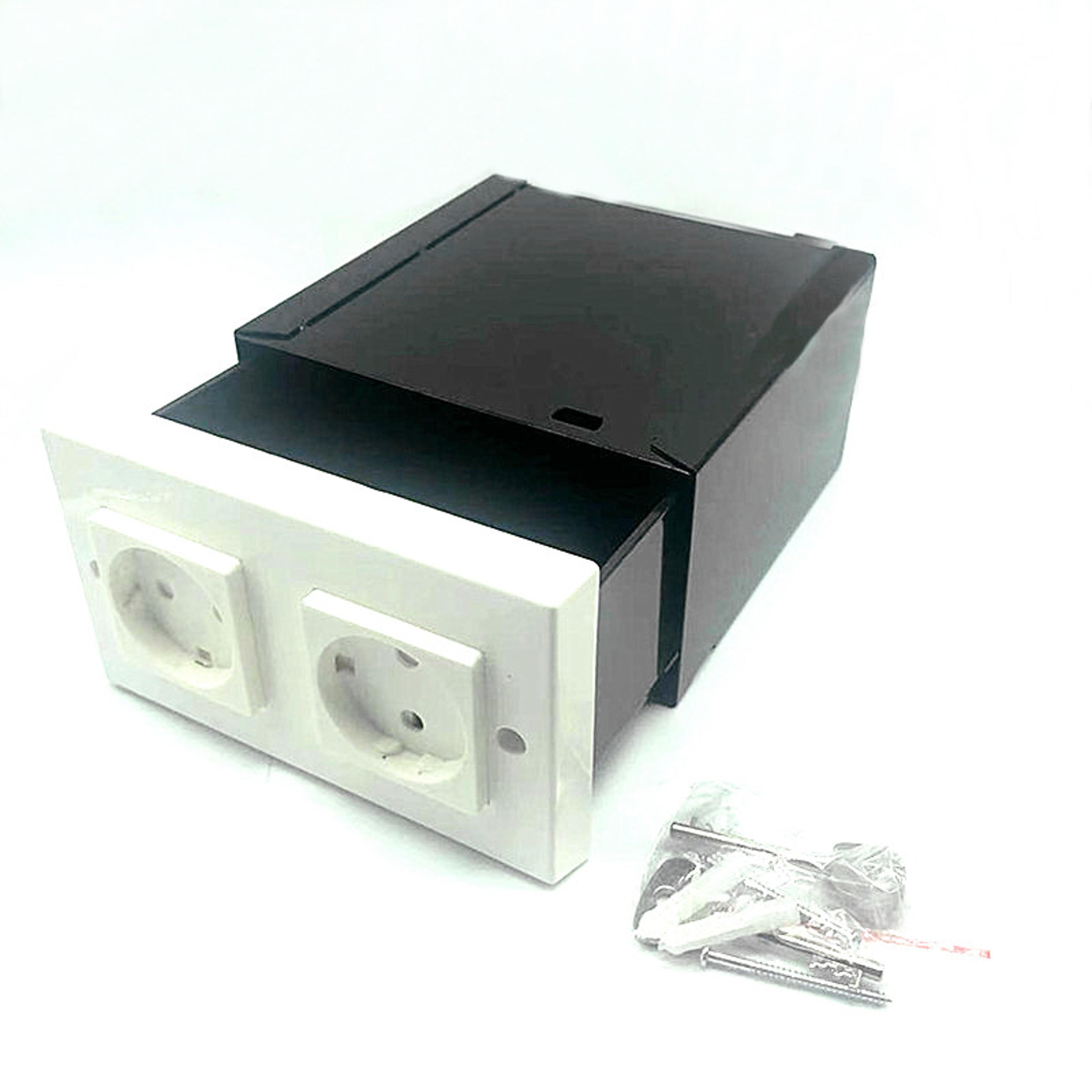 imitation double plug wall safe hidden stash box for european standard socket