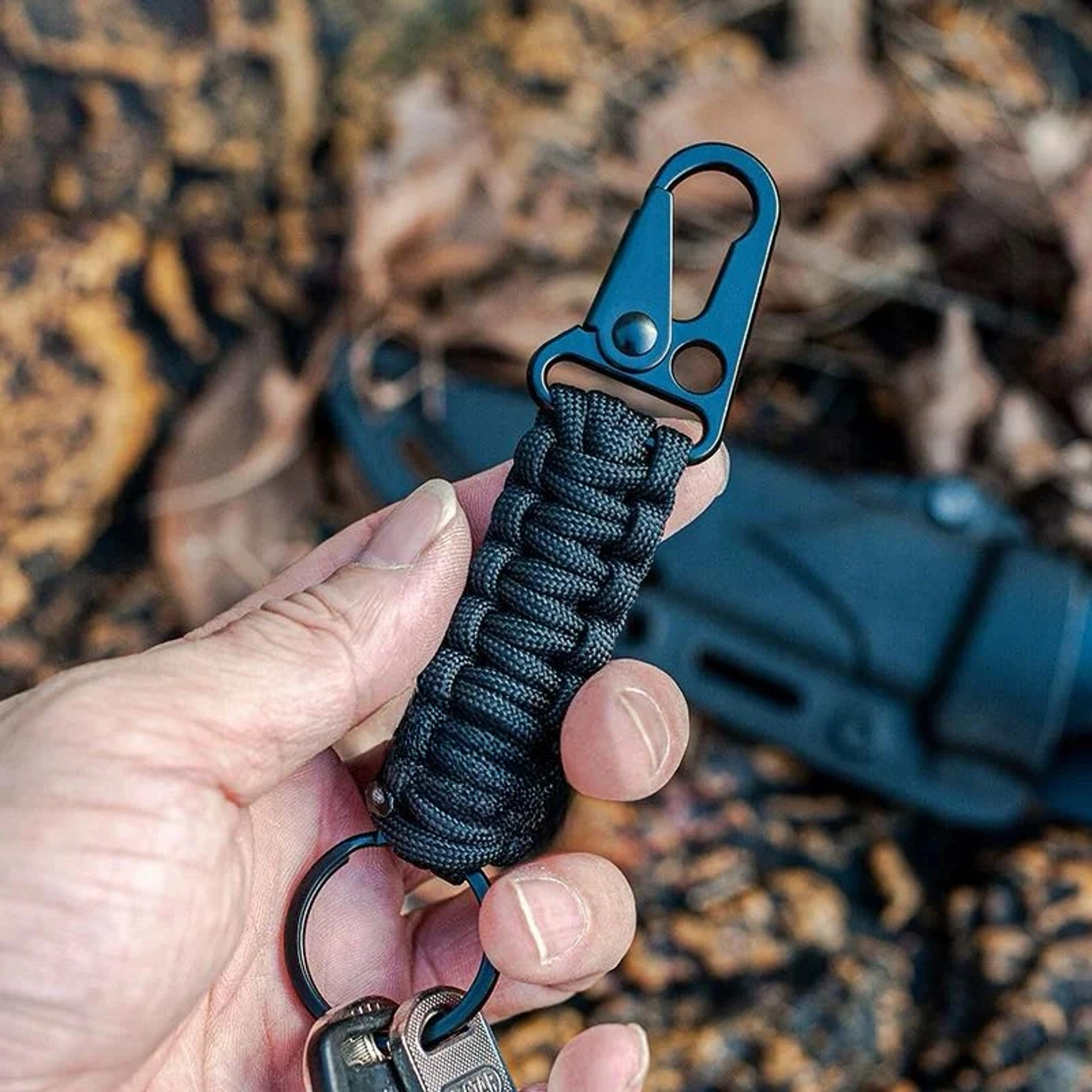 tactical paracord survival bracelet wrist strap outdoor gear keychain camping accessory