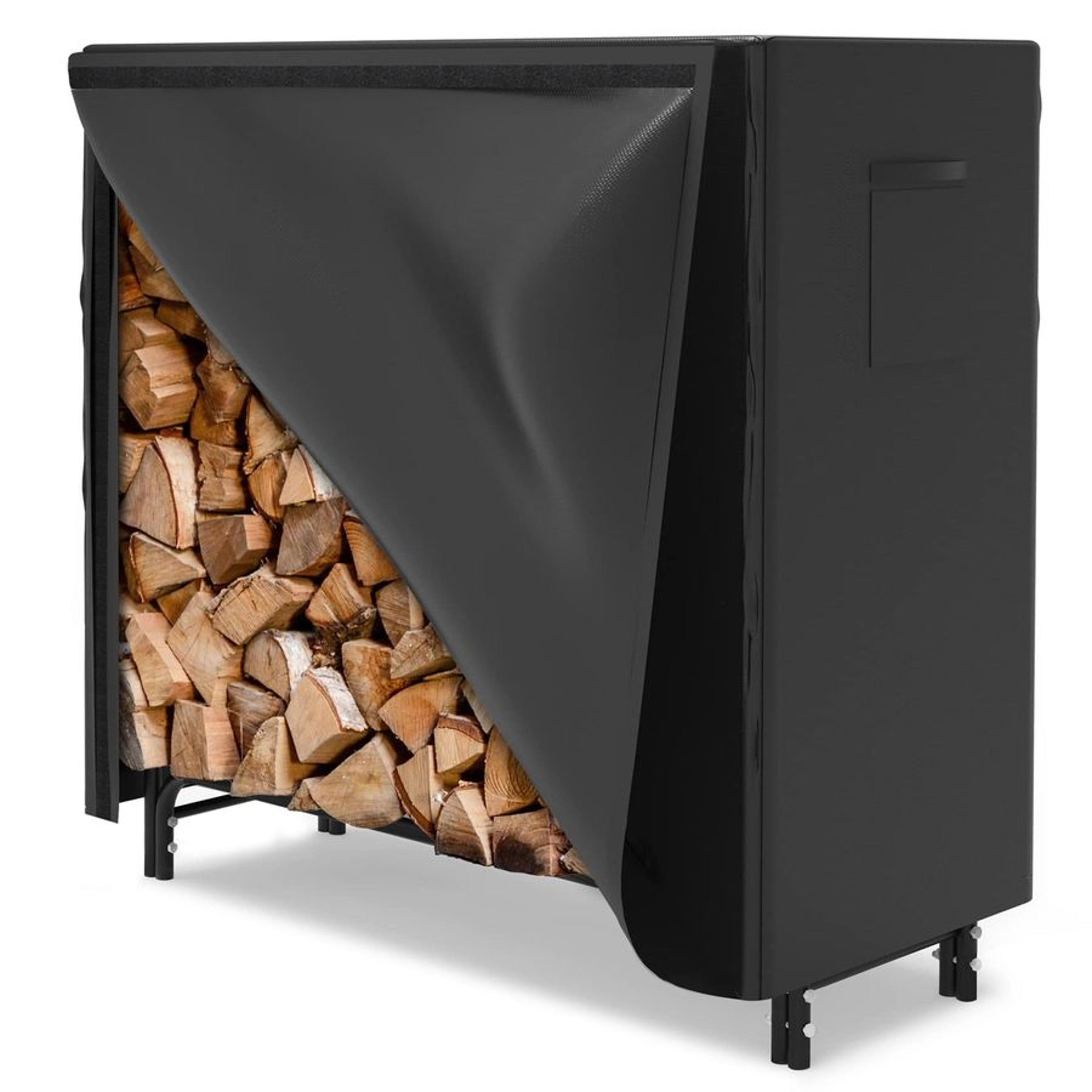 heavy duty firewood log rack with waterproof oxford cover