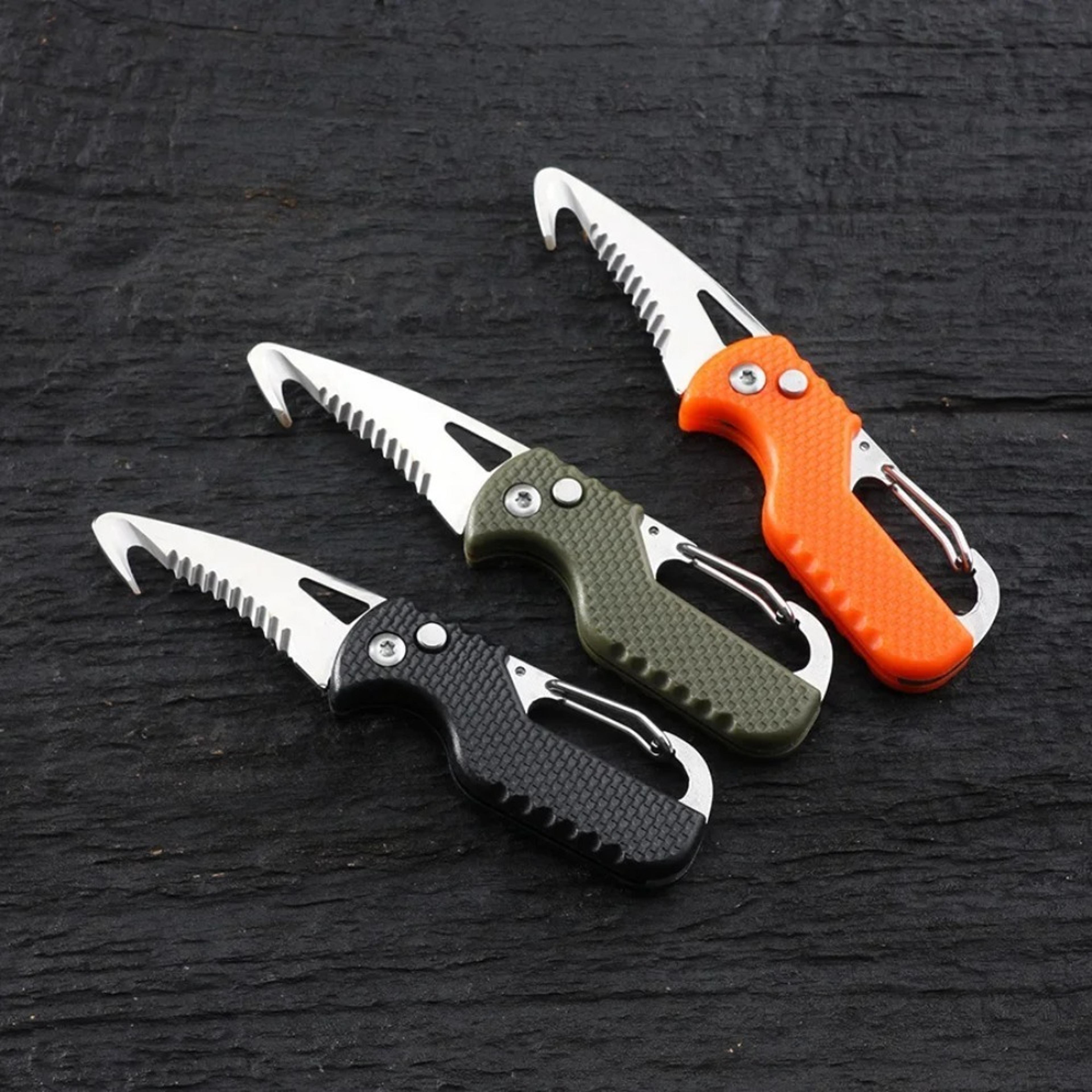 compact portable folding knife keychain utility cutter for edc camping & packages