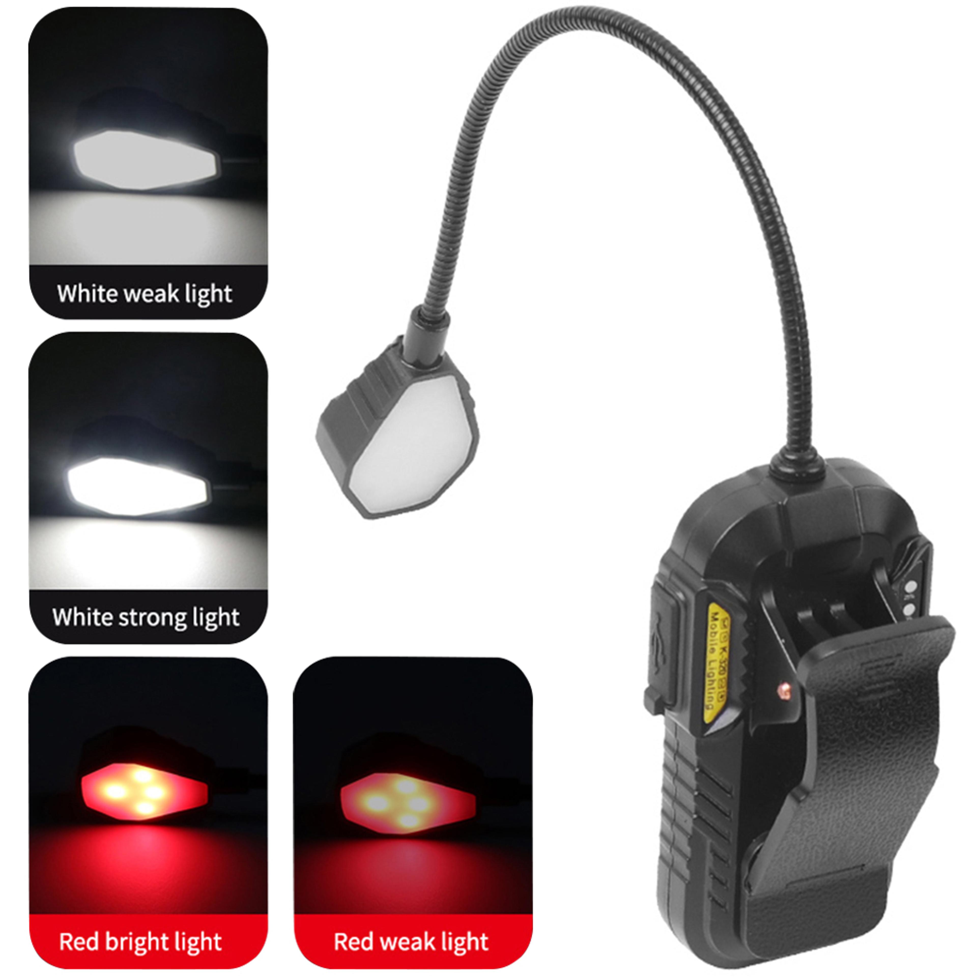rechargeable book light with motion sensor & clip on reading light hands free led lamp for bed, camping & outdoor use