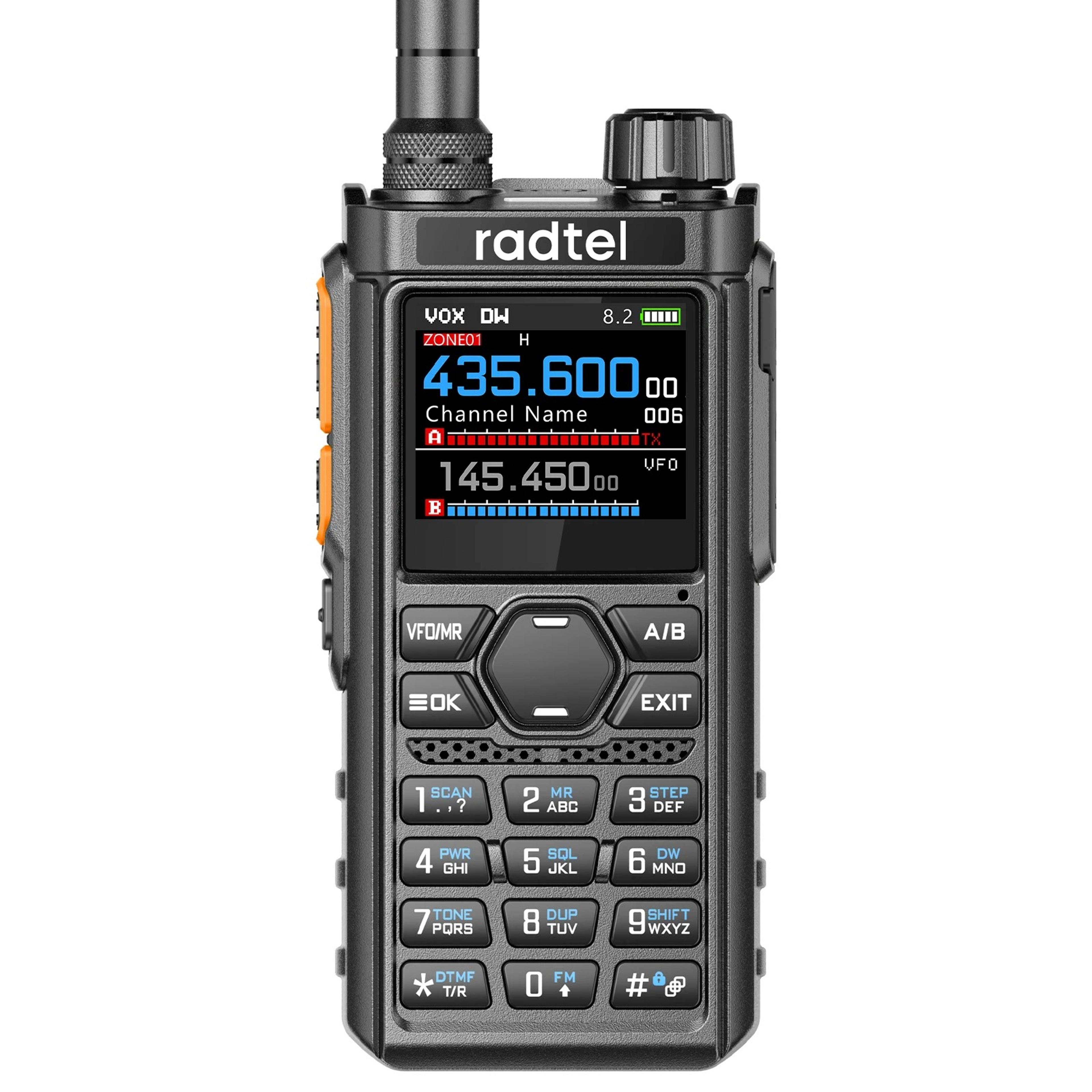 radtel rt bluetooth programmable ham radio walkie talkie with multi band radio & air band receiver