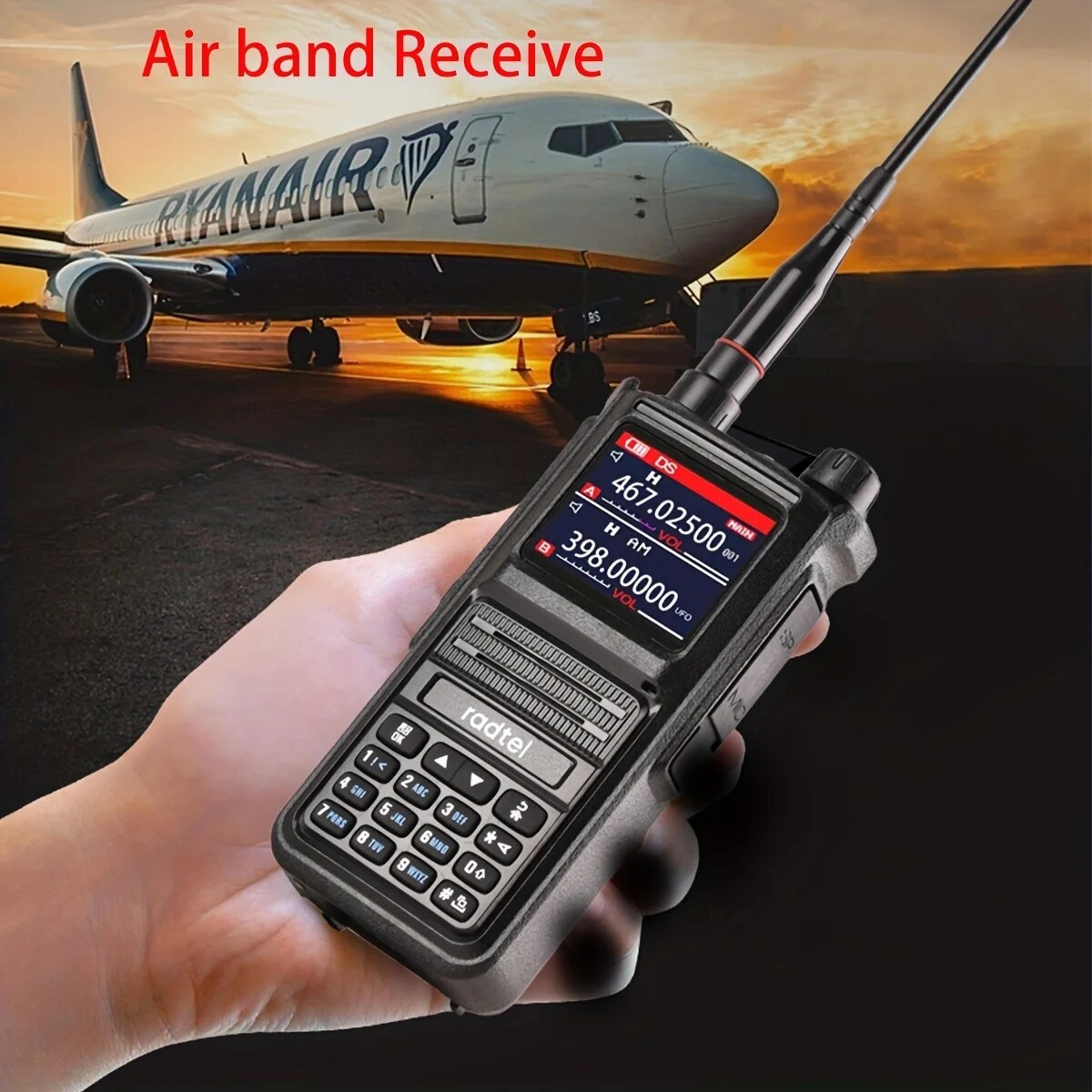 radtel rt multi band full band ham radio with channels air band two way radio & usb c handheld transceiver