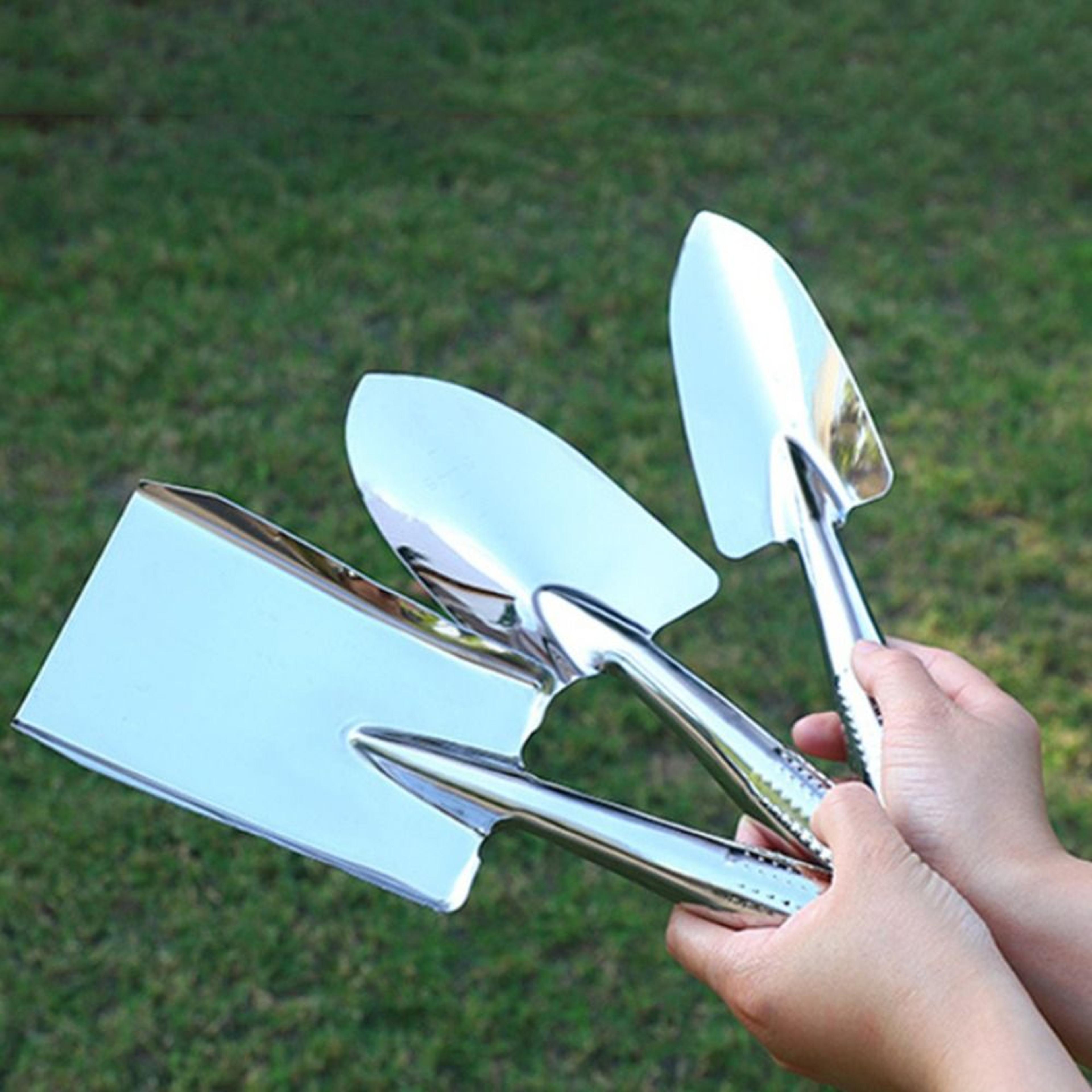 compact gardening trowel & soil scoop for potting and planting