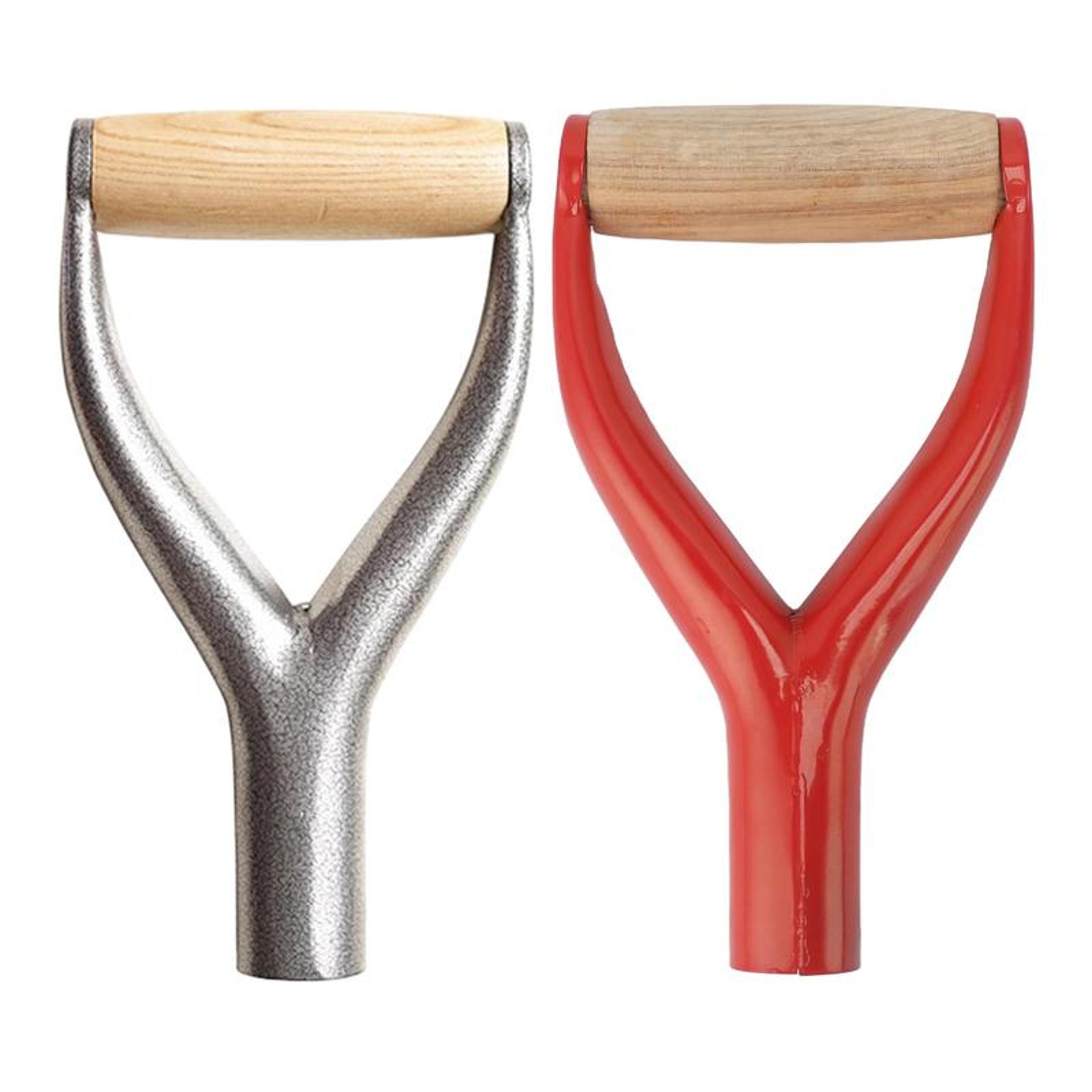 heavy duty grip shovel handle replacement strong steel shovel handle with wood grip for garden snow & digging tools