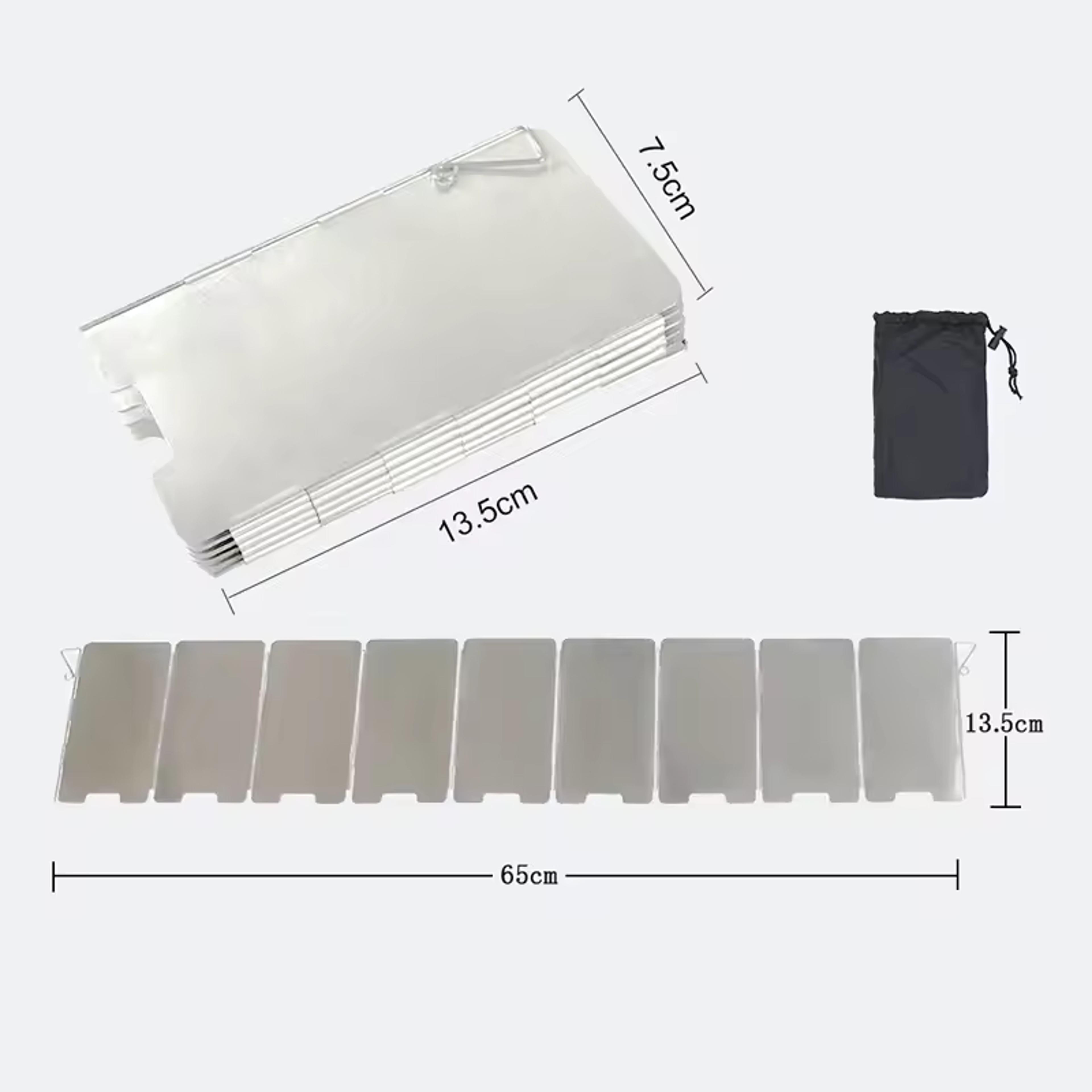 foldable plate outdoor stove wind shield for camping & gas cookers