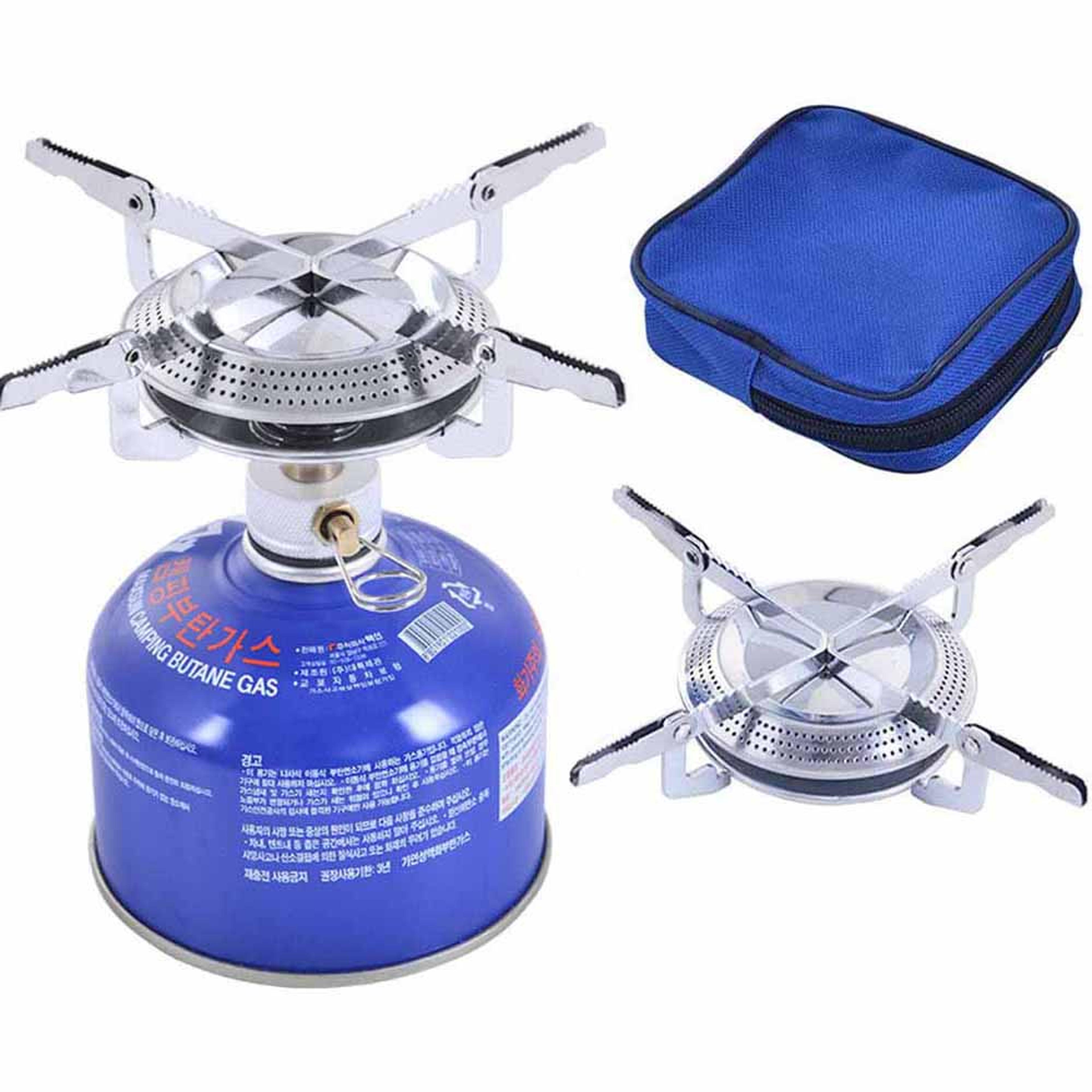 ultra compact windproof camping stove portable foldable gas stove for hiking & outdoor cooking