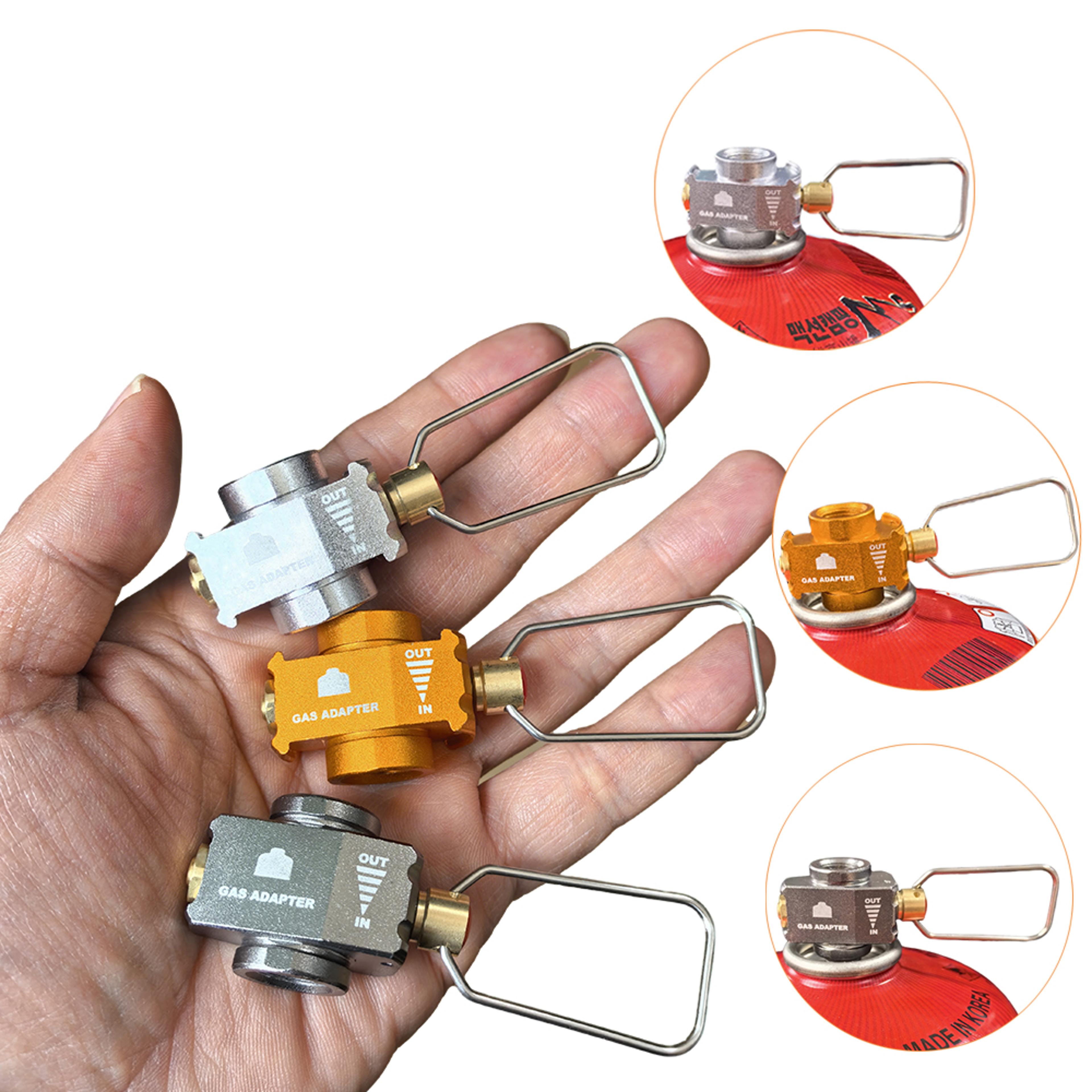 premium gas burner adapter camping gas converter & propane refill adapter